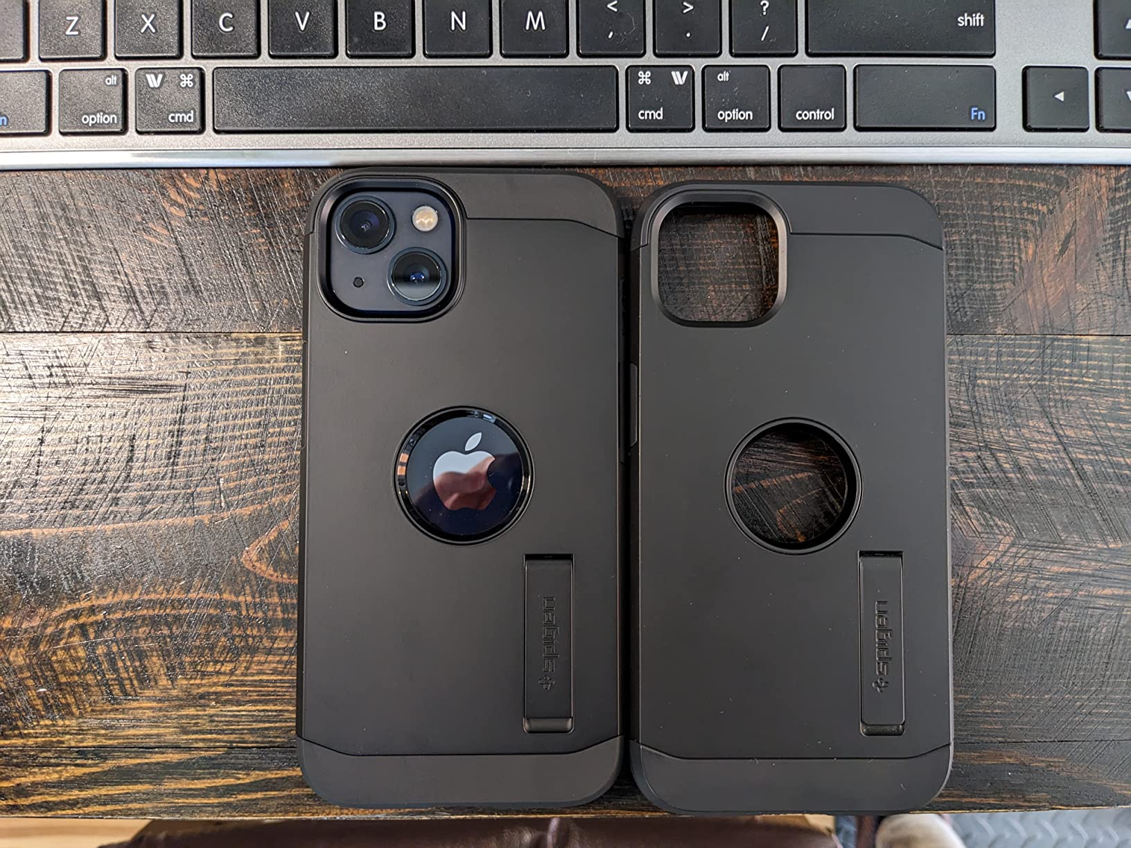 Spigen Tough Armor MagFit Designed for iPhone 14 Case (2022) [Kickstand] [Military-Grade Protection] Compatible with MagSafe - Black - Customer Photo 1