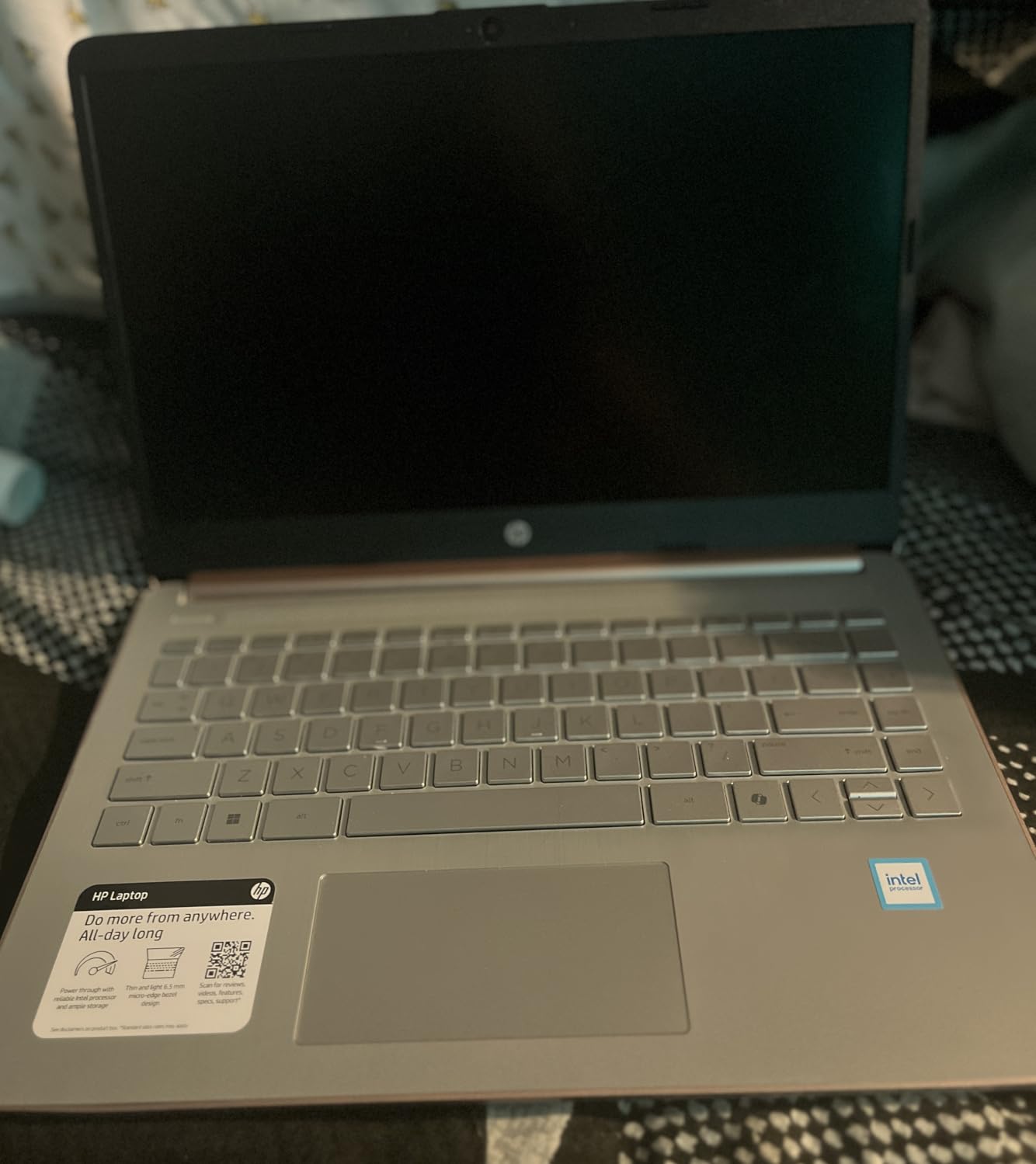 HP Rose Gold Ultrabook Laptop with Microsoft Office 365, Intel 2-Core CPU, 1.1TB Storage (1TB OneDrive and 64GB SSD), 8GB RAM, Windows 11, No Mouse - Customer Photo 2
