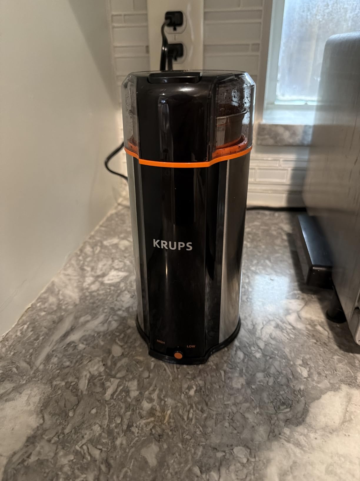 KRUPS Precision Electric Coffee Grinders, 3 oz Capacity, 200W Motor, Stainless Steel Blades for Uniform Grinding of Beans, Herb and Nuts, Coffee and Spice Grinder Electric, (Black) - Customer Photo 2