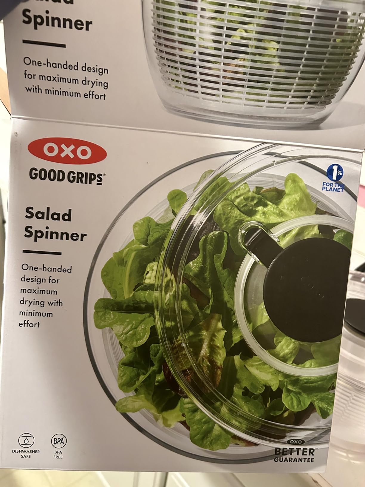 OXO Good Grips Little Salad & Herb Spinner - Compact Size Customer Review OXO Good Grips Little Salad & Herb Spinner - Compact Size - Customer Photo 2