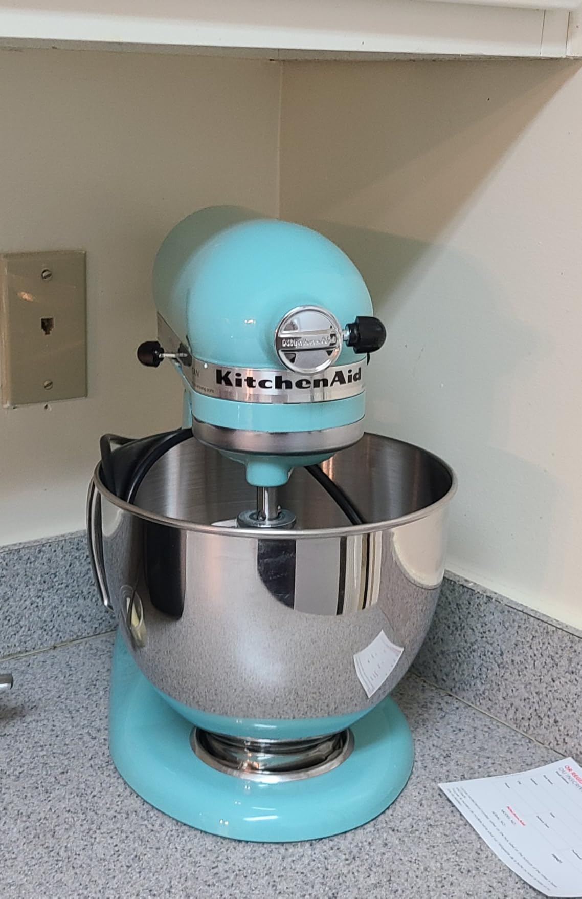 Artisan Series 5 Quart Tilt Head Stand Mixer with Pouring Shield KSM150PS, White customer photo 1