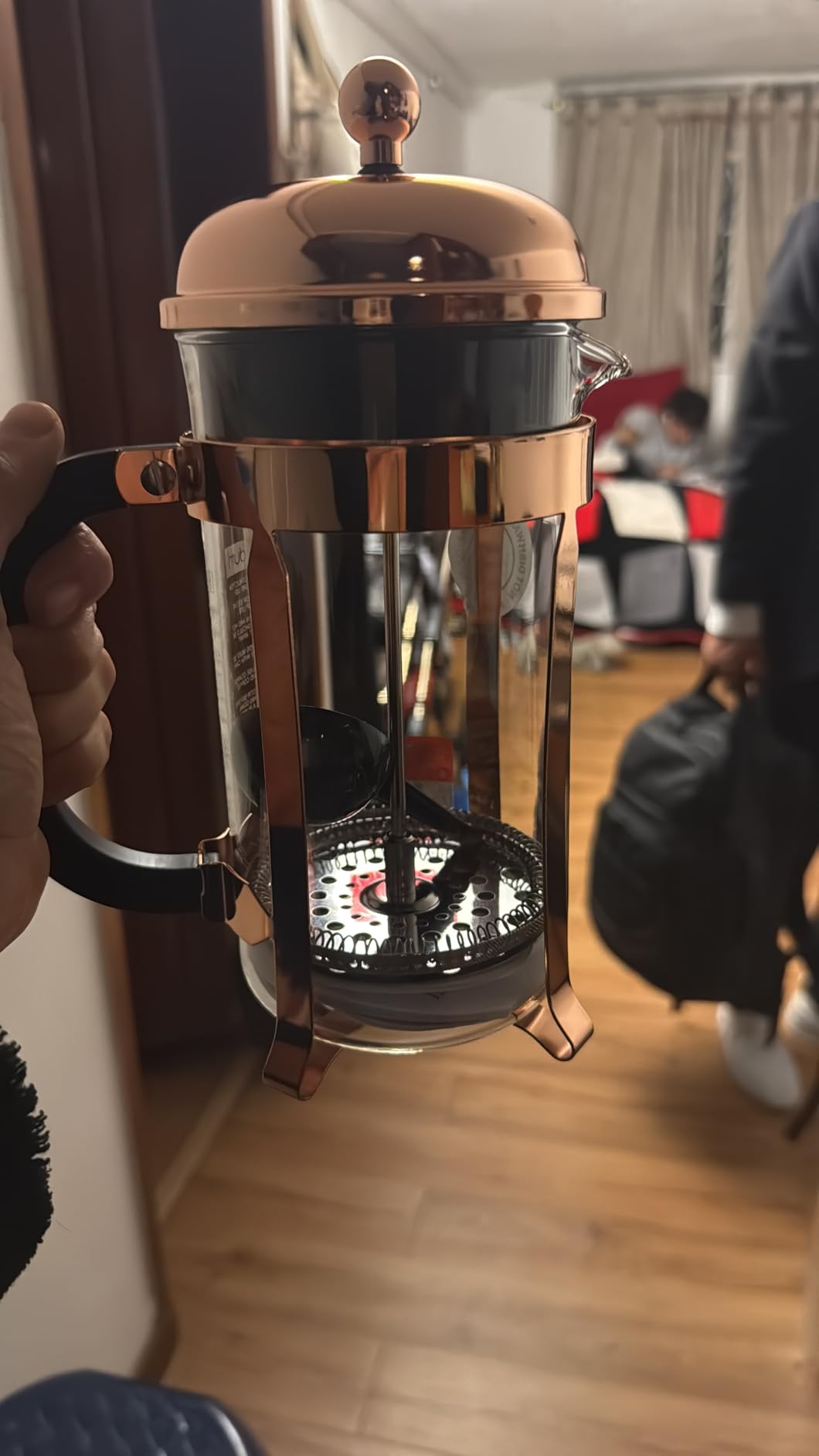 Bodum 34oz Chambord French Press Coffee Maker, High-Heat Borosilicate Glass, Polished Stainless Steel – Made in Portugal Customer Review Bodum 34oz Chambord French Press Coffee Maker, High-Heat Borosilicate Glass, Polished Stainless Steel – Made in Portugal - Customer Photo 2