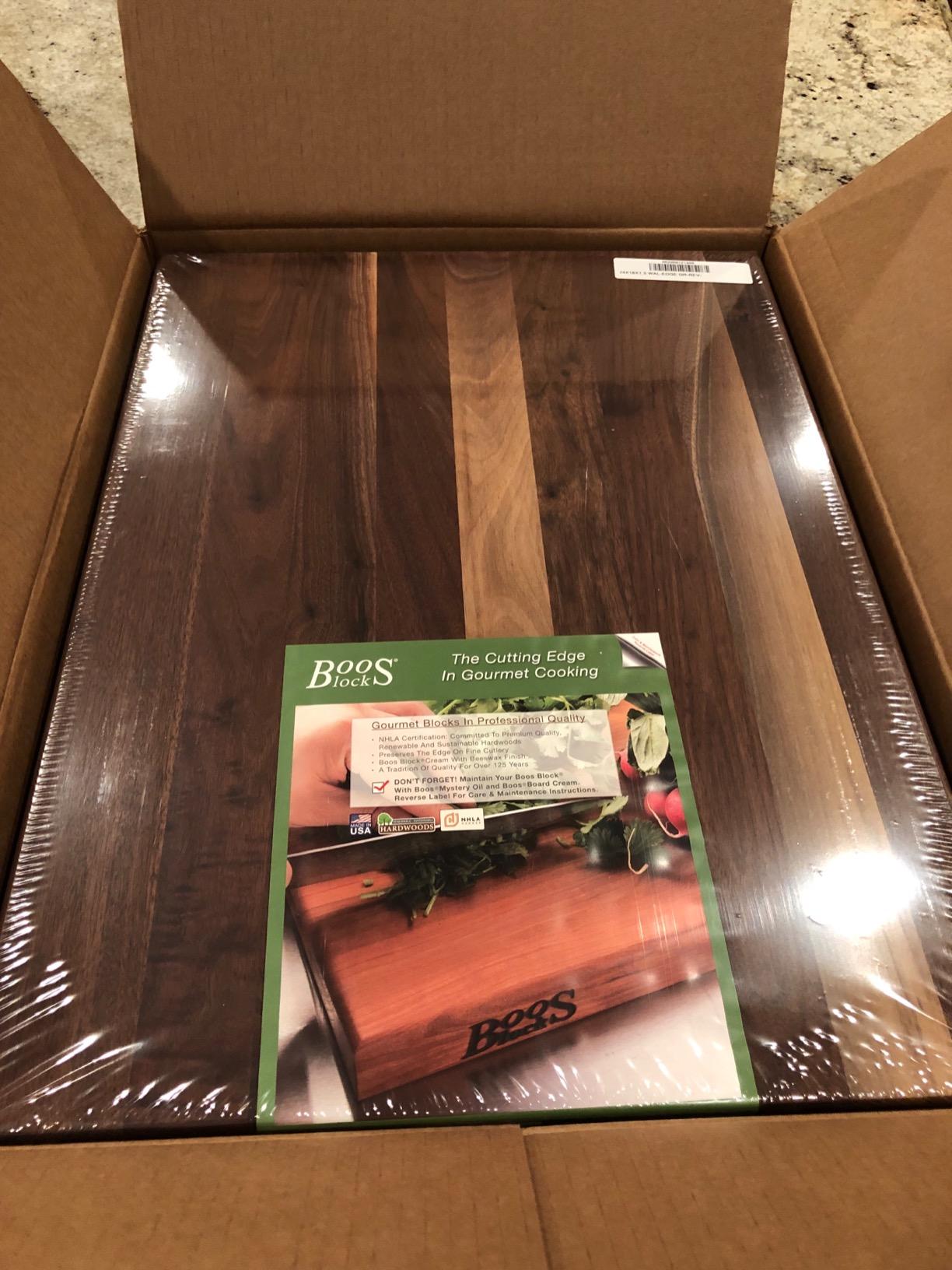 John Boos R-Board Series Rectangular Wooden Maple Cutting Board 20x15 - 1.5 Thick, Made in USA - Customer Photo 1