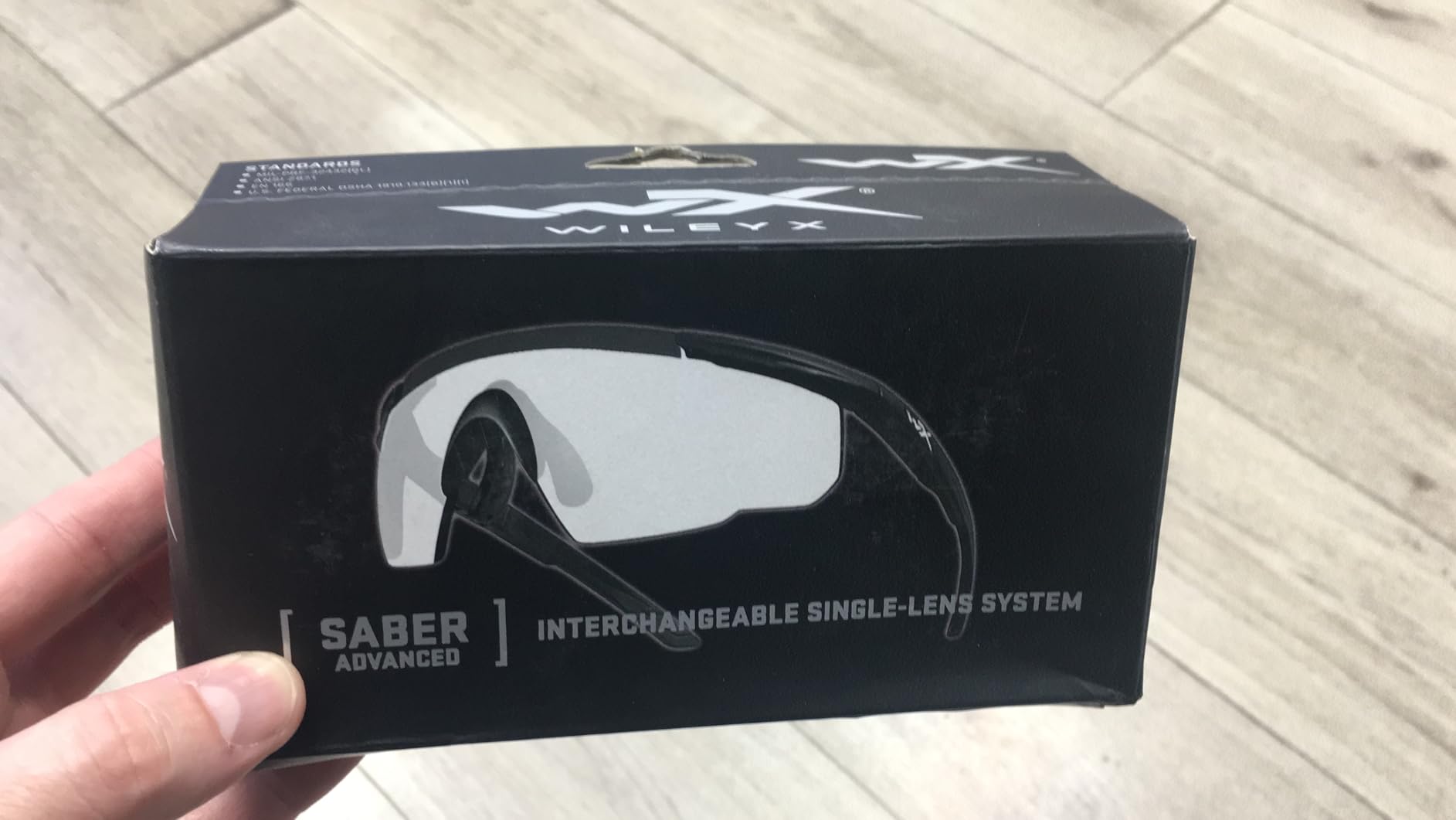 Wiley X Saber Advanced Shooting Glasses ANSI Z87.1+ Safety Sunglasses for Men and Women, UV and Eye Protection for Hunting and Shooting Matte Black Frames, Clear Lenses, Ballistic Rated - Customer Photo 2