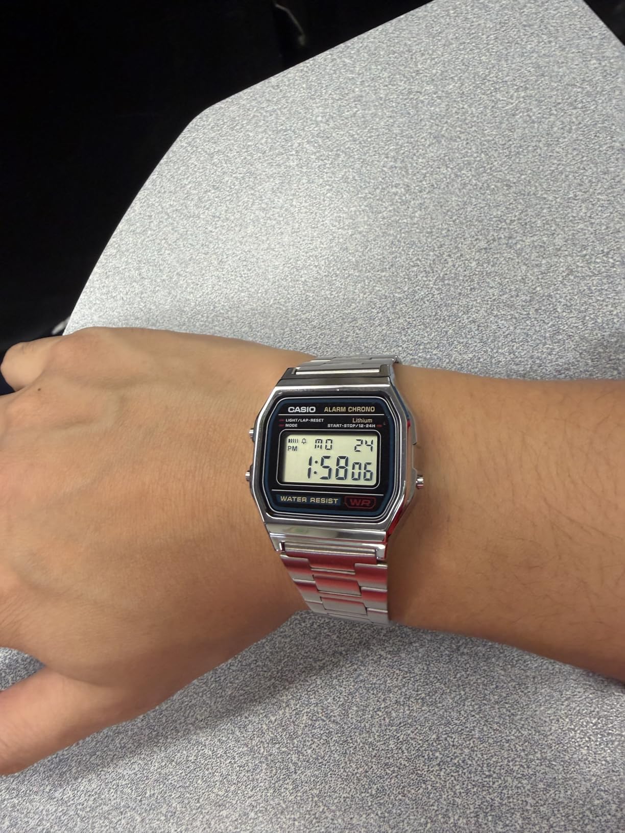 A158WA Series | Unisex Digital Watch | Vintage | WR | 100 SEC Stop Watch | Daily Alarm | LED Light customer photo 1