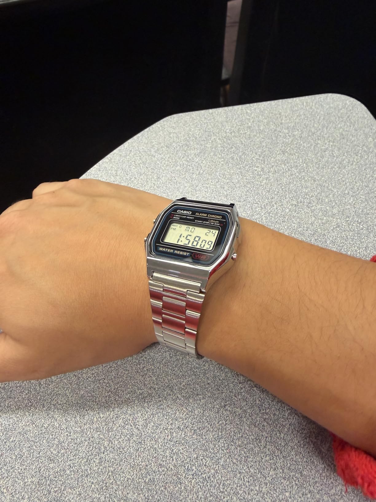 A158WA Series | Unisex Digital Watch | Vintage | WR | 100 SEC Stop Watch | Daily Alarm | LED Light customer photo 2