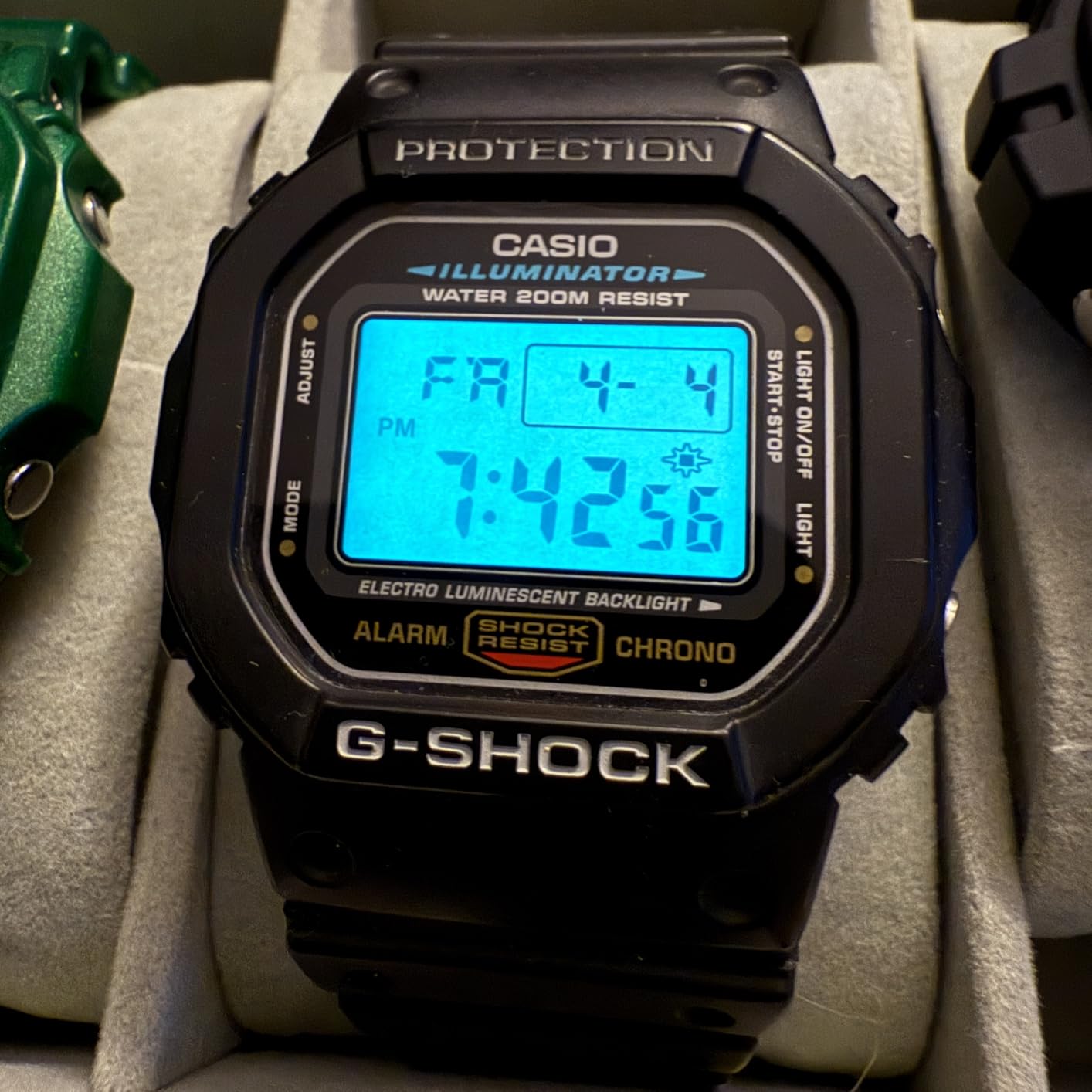 G-Shock Shock Resistant DW5600UE-1V Men's Water Resistant Black Resin Sport Watch customer photo 2