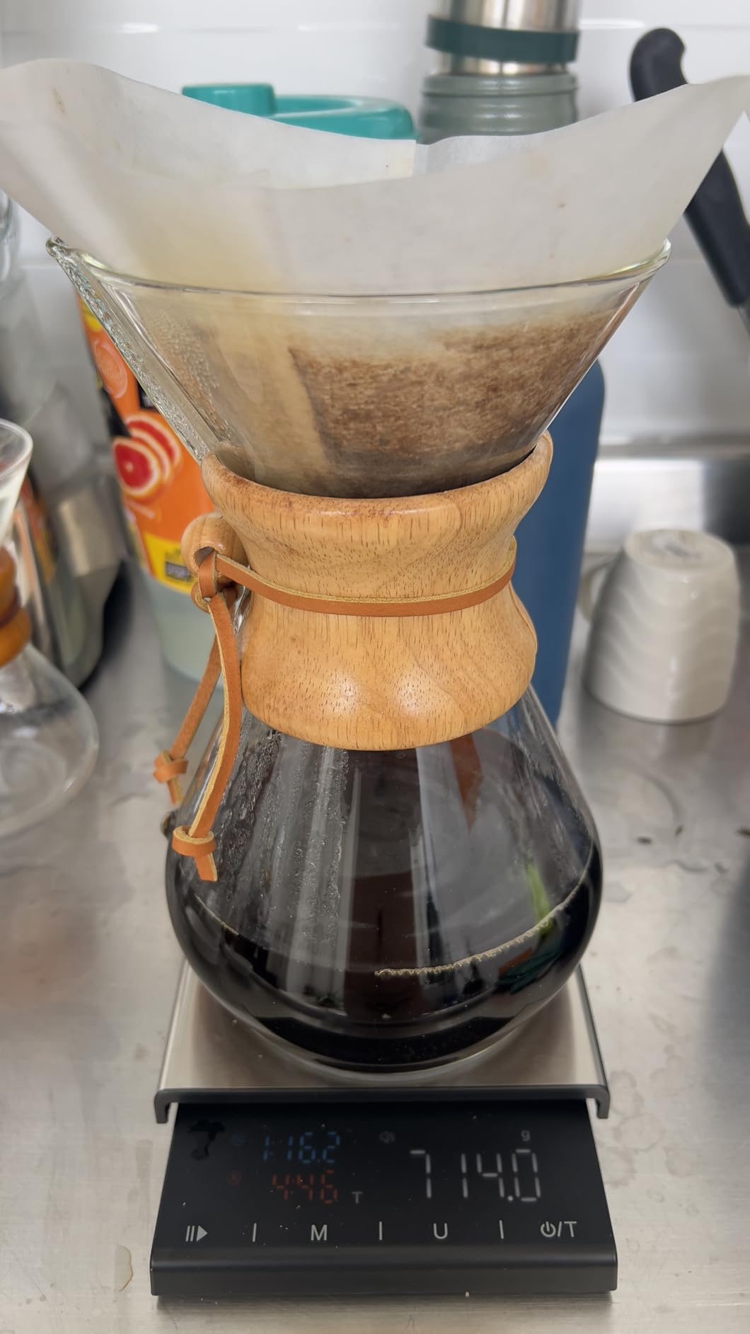 Chemex Pour-Over Glass Coffeemaker - Classic Series - 8-Cup - Exclusive Packaging Customer Review Chemex Pour-Over Glass Coffeemaker - Classic Series - 8-Cup - Exclusive Packaging - Customer Photo 1