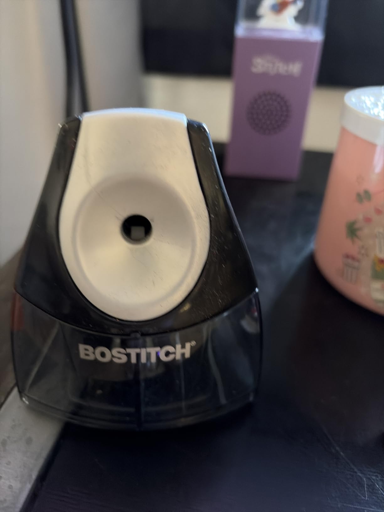 Bostitch Office Electric Pencil Sharpener, Heavy Duty Powerful Stall-Free Motor, High Capacity Shavings Tray, for Office or Classroom, Black Customer Review Bostitch Office Electric Pencil Sharpener, Heavy Duty Powerful Stall-Free Motor, High Capacity Shavings Tray, for Office or Classroom, Black - Customer Photo 2