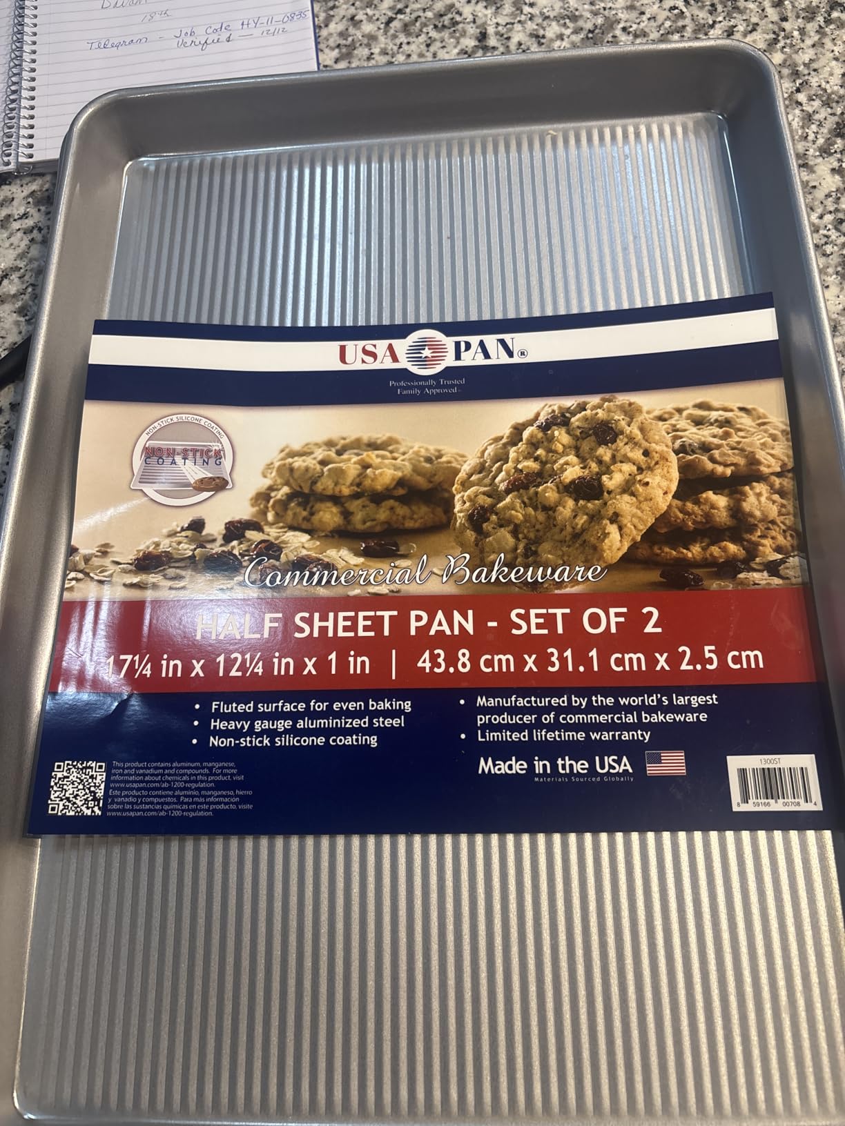 USA Pan Bakeware Nonstick Half Sheet Pan, Baking Sheet, Aluminized Steel - Customer Photo 1