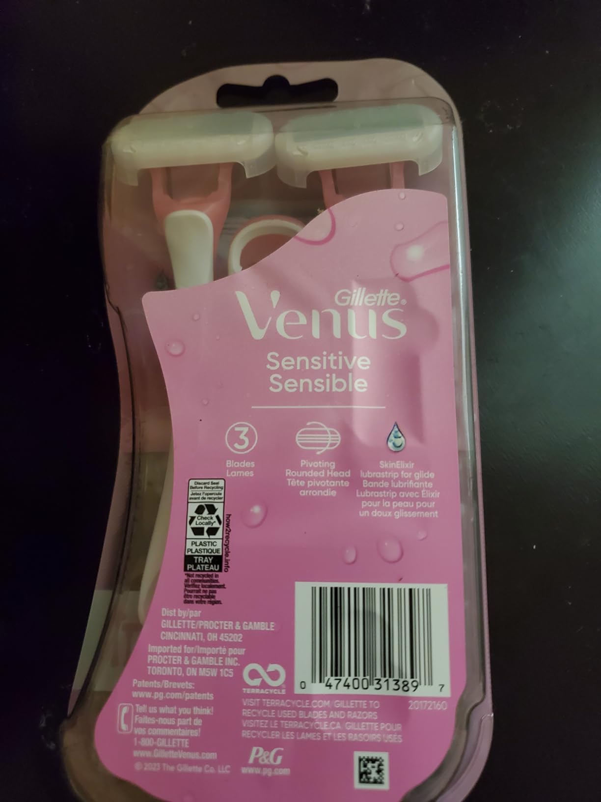 Gillette Venus Sensitive Women's Disposable Razors - Single Package of 3 Razors Customer Review Gillette Venus Sensitive Women's Disposable Razors - Single Package of 3 Razors - Customer Photo 1
