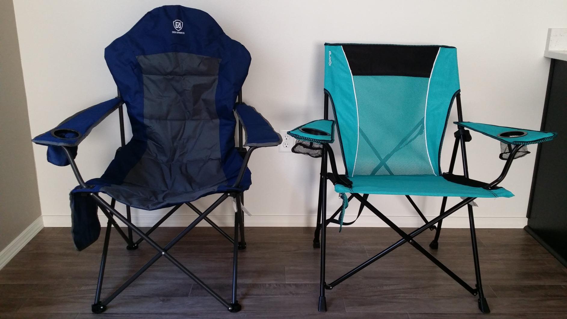Kijaro Dual Lock Folding Camp Chairs - Versatile for Sports, Outdoors & Lawns - Locks Positions - Customer Photo 1
