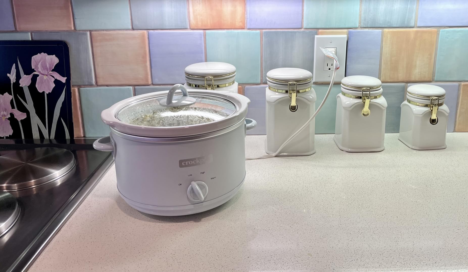 Crock-Pot 2-Quart Manual Slow Cooker, Feeds 2+ People, Great for Small Meals, Dips, & Sides; Removable Stoneware is Oven & Dishwasher-Safe, Black customer photo 1