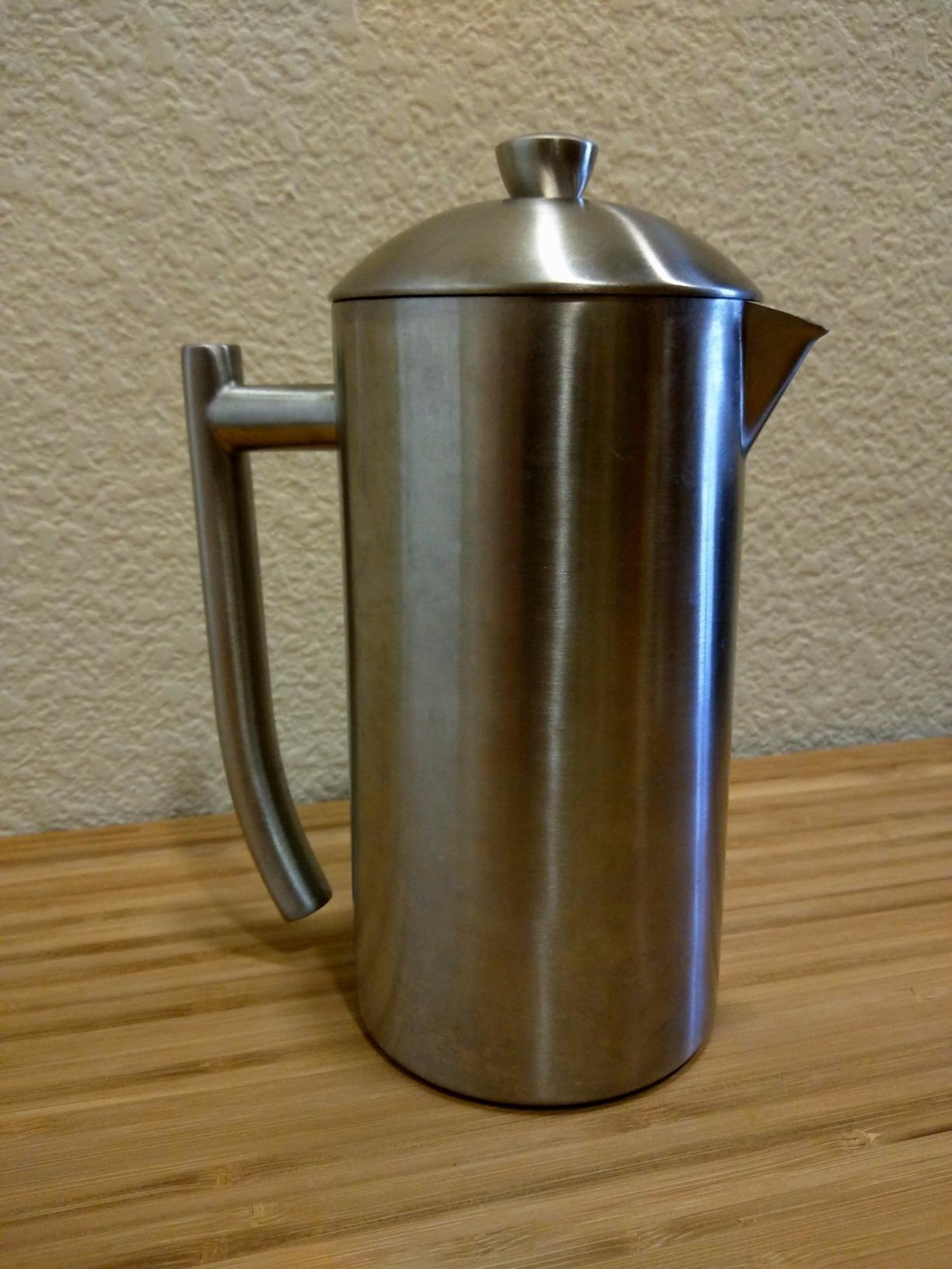 Frieling Double-Walled Stainless Steel French Press Coffee Maker - Brushed 36 oz (1 Liter) Insulated Coffee Press Customer Review Frieling Double-Walled Stainless Steel French Press Coffee Maker - Brushed 36 oz (1 Liter) Insulated Coffee Press - Customer Photo 2