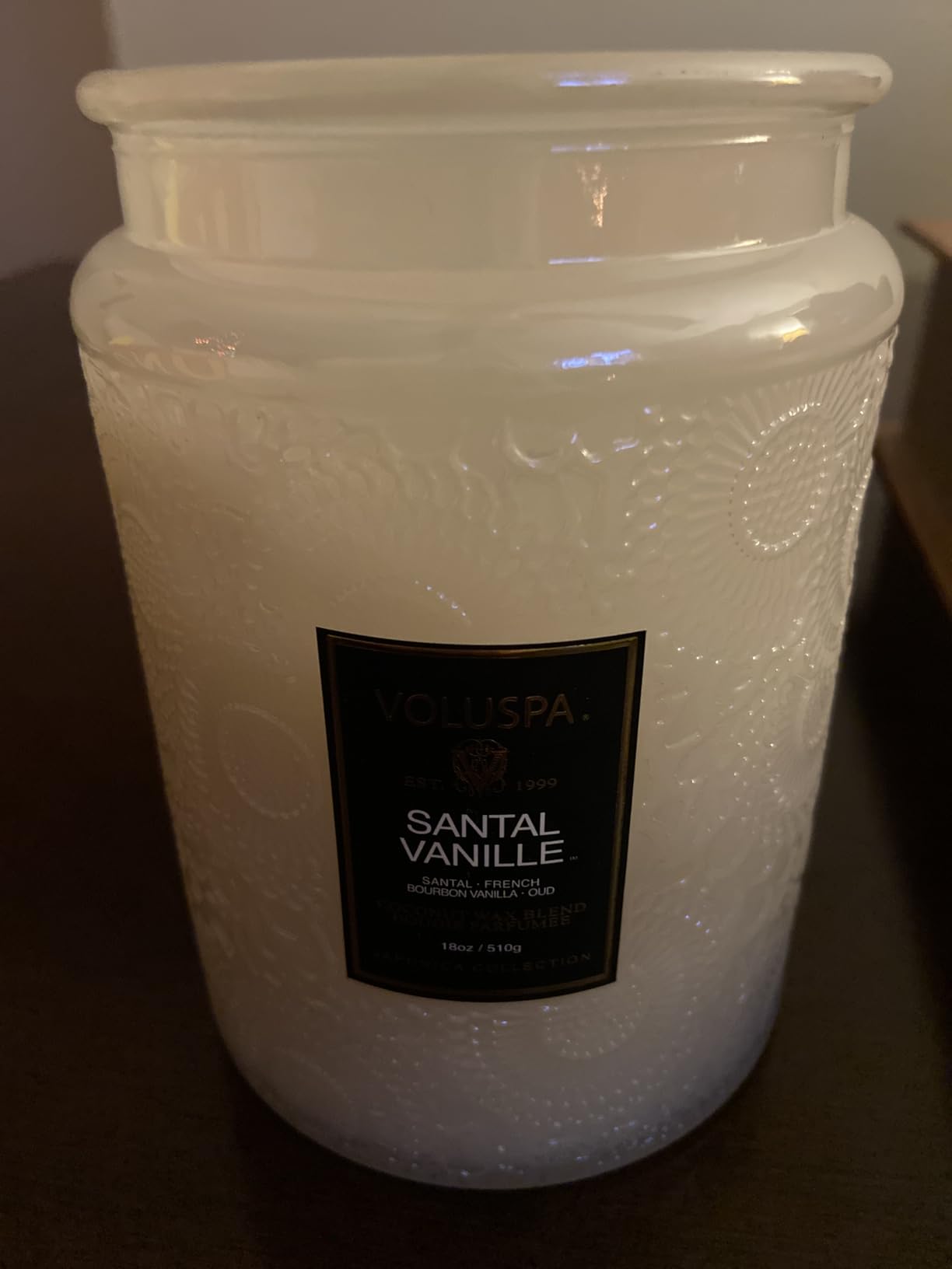 Voluspa Baltic Amber Candle, 18 oz, Coconut Wax Blend, Scented Candles for Home, 100 Hour Burn Time, Candle Jar Customer Review Voluspa Baltic Amber Candle, 18 oz, Coconut Wax Blend, Scented Candles for Home, 100 Hour Burn Time, Candle Jar - Customer Photo 1