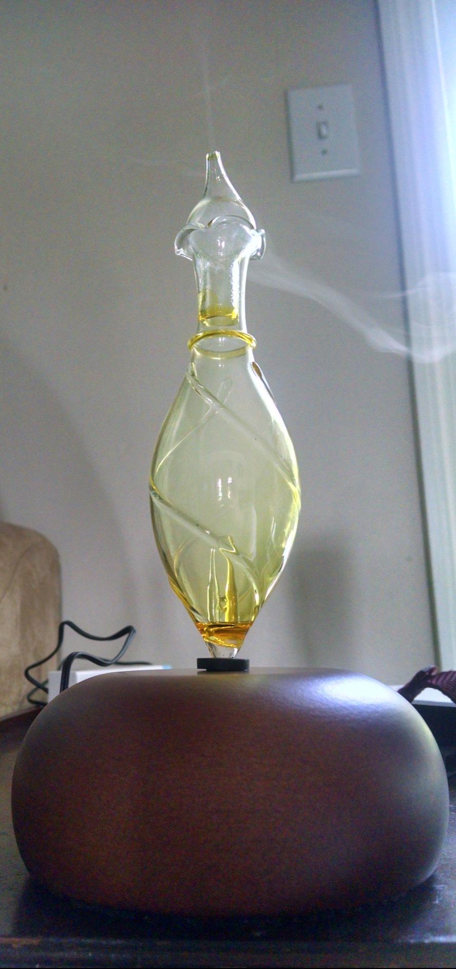 ArOmis Premium Glass Essential Oils Nebulizer - Waterless Diffuser for Aromatherapy - Handmade Oil Diffuser, Wooden Base, No Plastic, No Heat, No Battery, No LEDs - Solum Lux Merus - Customer Photo 1