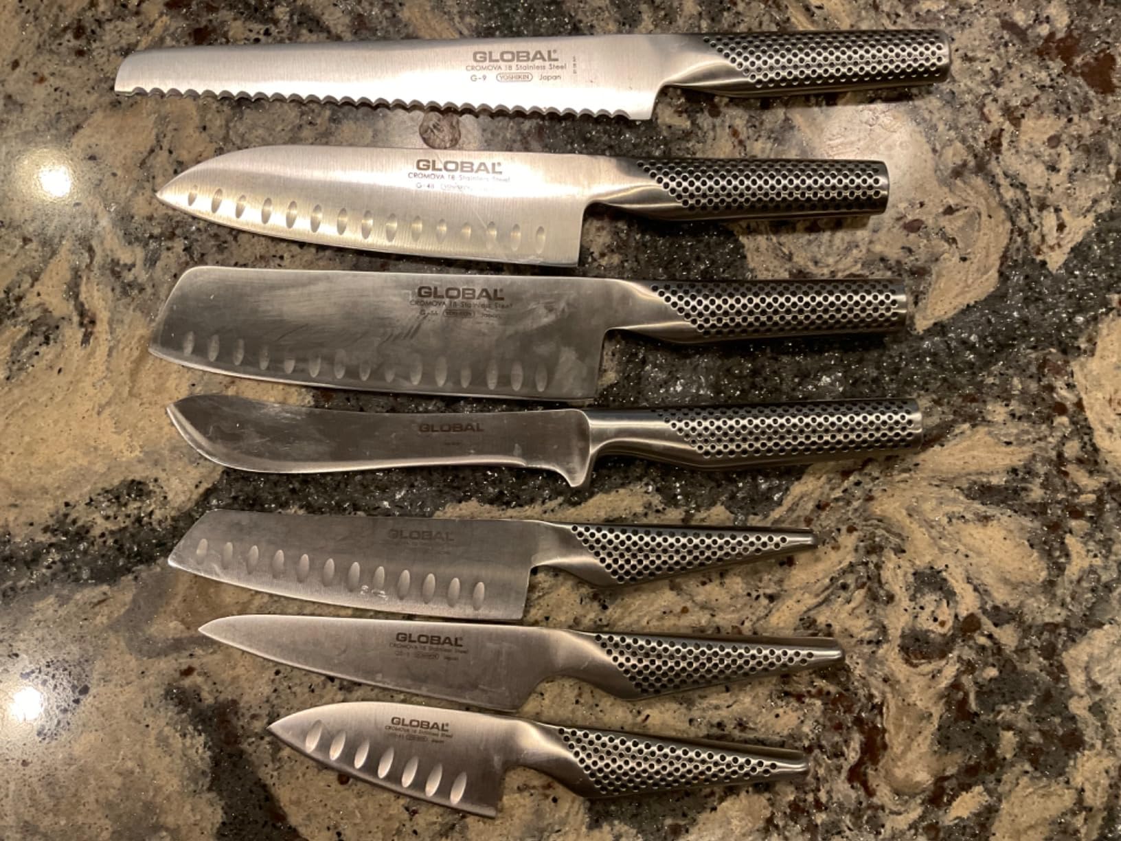 Global G-9 Bread Knife, 8-3/4