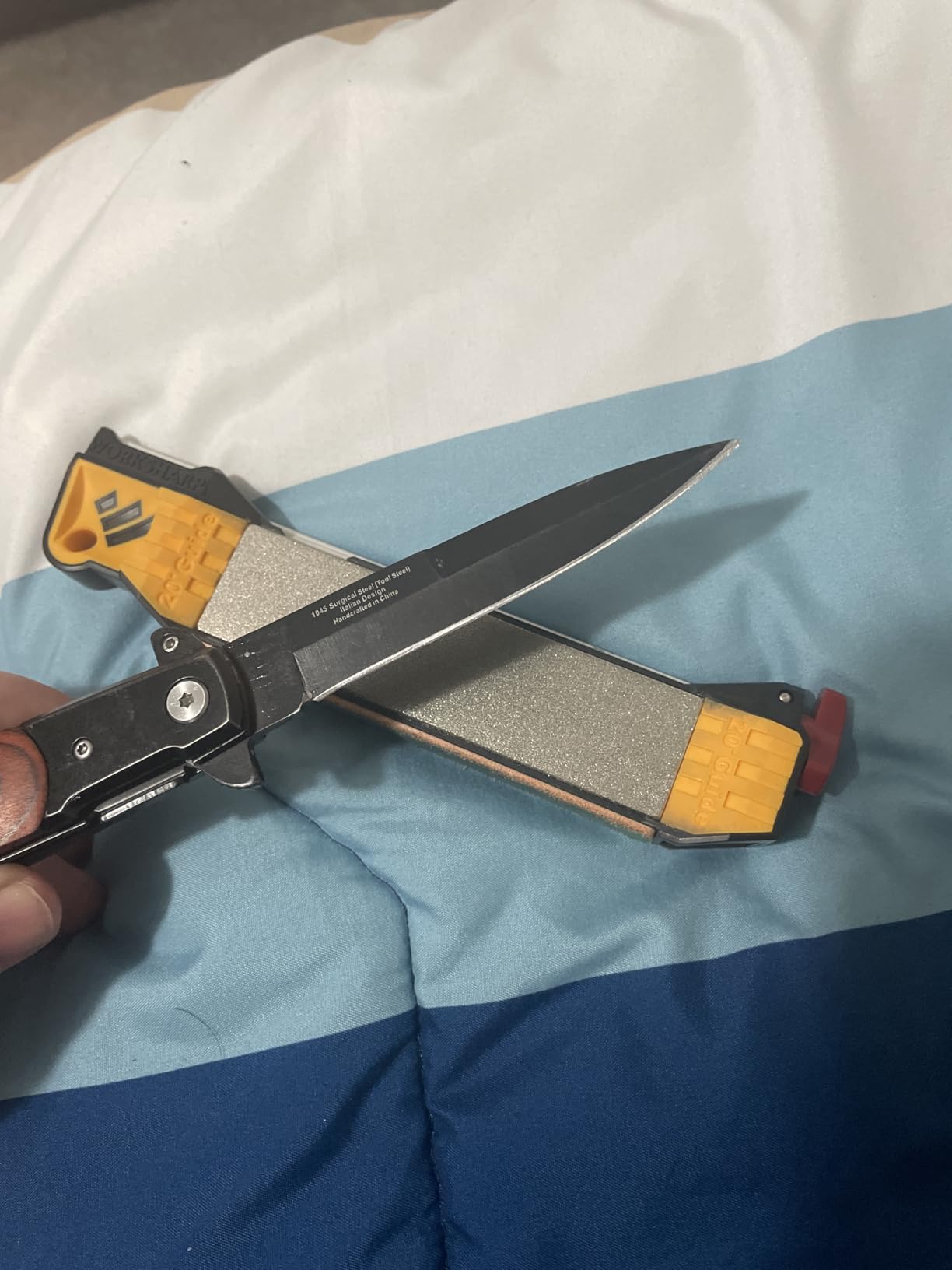 Work Sharp Guided Field Sharpener, Compact Travel Knife Sharpener Tool Customer Review Work Sharp Guided Field Sharpener, Compact Travel Knife Sharpener Tool - Customer Photo 4