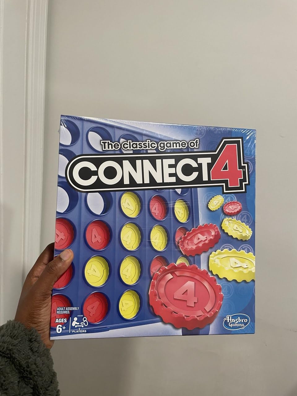 Hasbro Gaming Connect 4 Classic Grid,4 in a Row Game,Strategy Board Games for Kids,2 Player .for Family and Kids,Ages 6 and Up - Customer Photo 1
