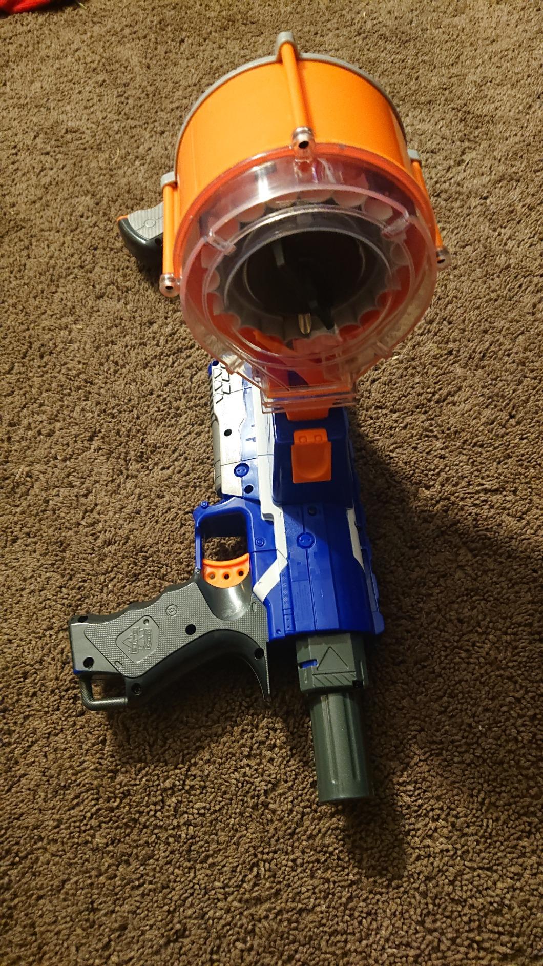 Nerf Rampage N-Strike Elite Toy Blaster with 25 Dart Drum Slam Fire for Kids, Teens, & Adults (Amazon Exclusive) Customer Review Nerf Rampage N-Strike Elite Toy Blaster with 25 Dart Drum Slam Fire for Kids, Teens, & Adults (Amazon Exclusive) - Customer Photo 2