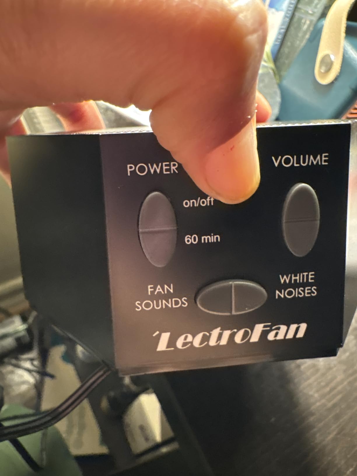 Adaptive Sound Technologies LectroFan Classic White Noise Machine - Compact Sleep Sound Machine for Bedroom, Travel, Study & More - 20 Non-Looping Fan & White Noise Variations - Customer Photo 1
