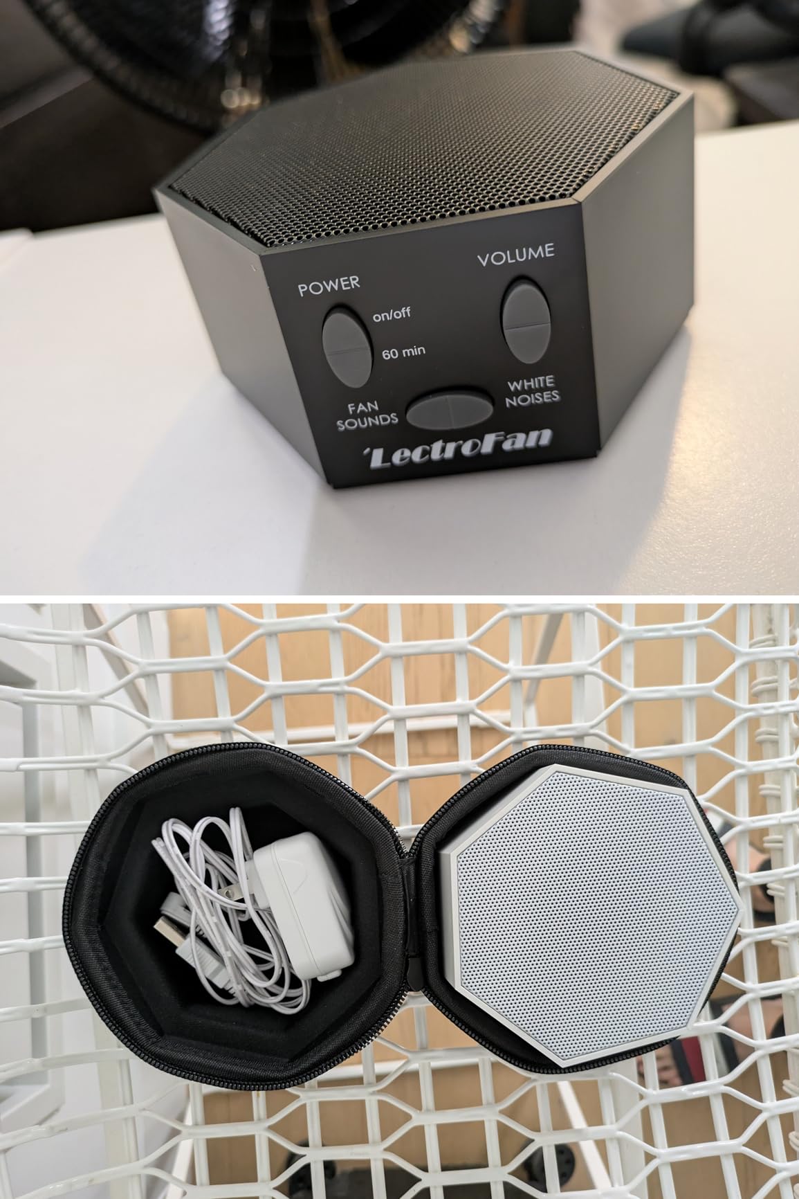 Adaptive Sound Technologies LectroFan Classic White Noise Machine - Compact Sleep Sound Machine for Bedroom, Travel, Study & More - 20 Non-Looping Fan & White Noise Variations - Customer Photo 2