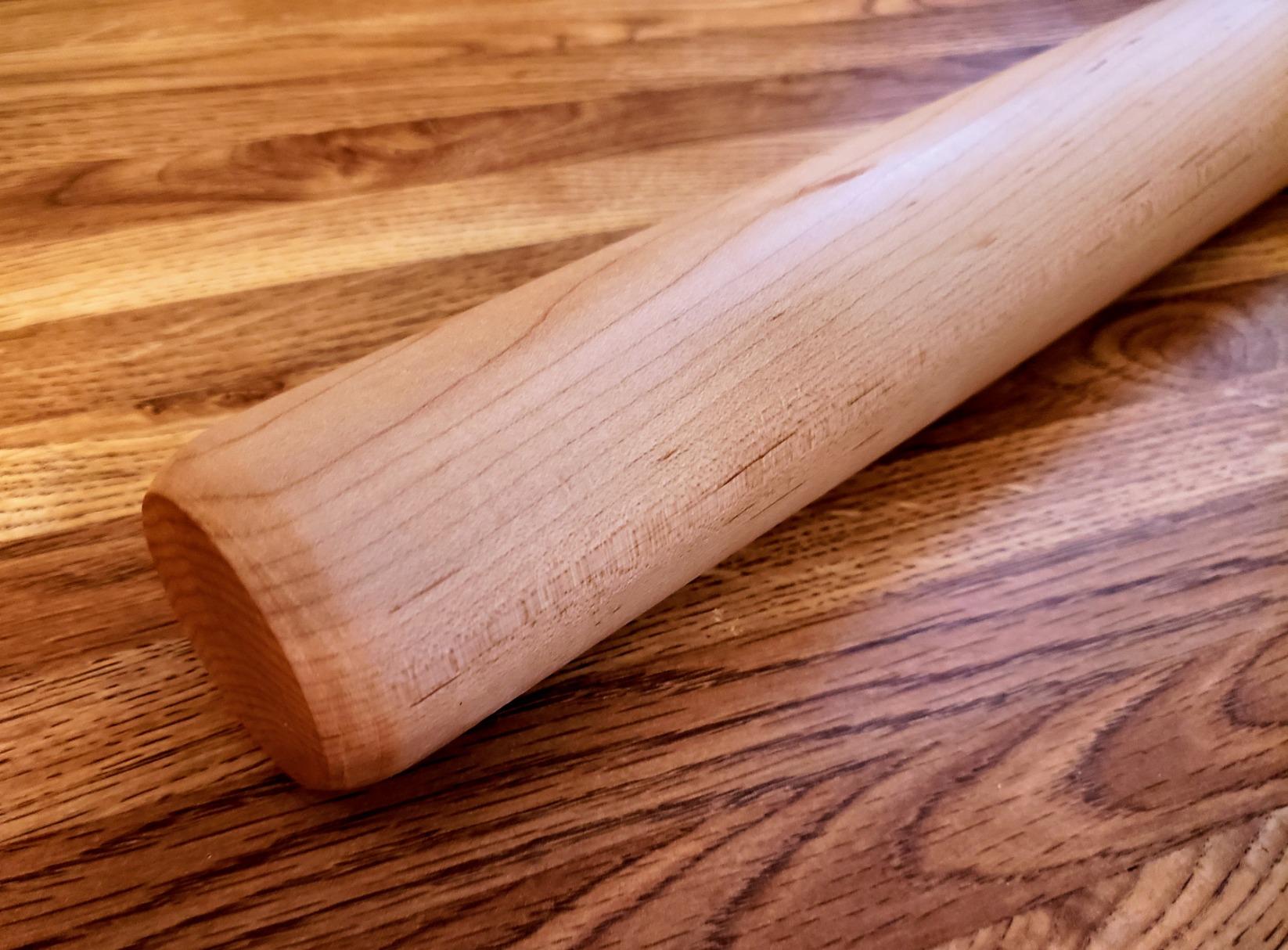 Fletchers' Mill Bakery Rolling Pin, Maple - 18.5 Inch, Professional Rolling Pin for Baking, Pasta, Pie, Cookie Dough, MADE IN U.S.A. - Customer Photo 1