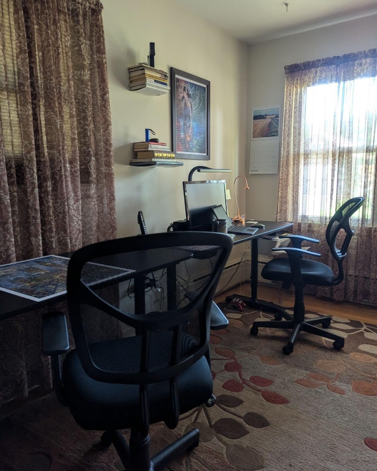Amazon Basics Mesh Mid-Back Adjustable-Height 360-Degree Swivel Office Desk Chair with Armrests, Lumbar Support and Easy to Assemble, Black Customer Review Amazon Basics Mesh Mid-Back Adjustable-Height 360-Degree Swivel Office Desk Chair with Armrests, Lumbar Support and Easy to Assemble, Black - Customer Photo 2