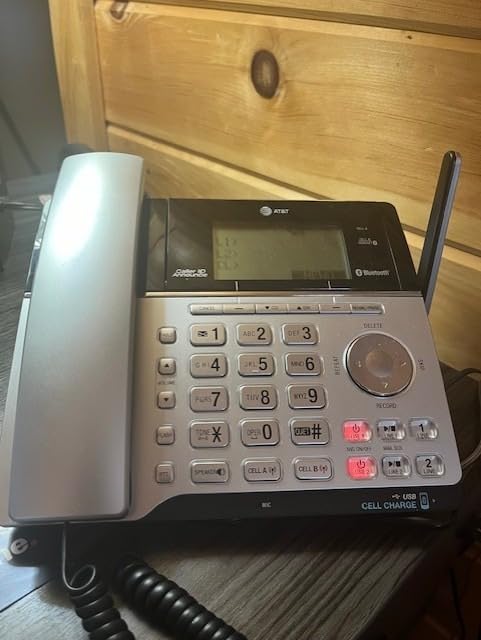 AT&T TL86103 2-Line Corded/Cordless for Small Business with Answering Machine, 2-Mailboxes, Connect-to-Cell, Caller ID Announcer, Intercom, Long Range & Expandable to 12 Handsets, Silver/Black Customer Review AT&T TL86103 2-Line Corded/Cordless for Small Business with Answering Machine, 2-Mailboxes, Connect-to-Cell, Caller ID Announcer, Intercom, Long Range & Expandable to 12 Handsets, Silver/Black - Customer Photo 1