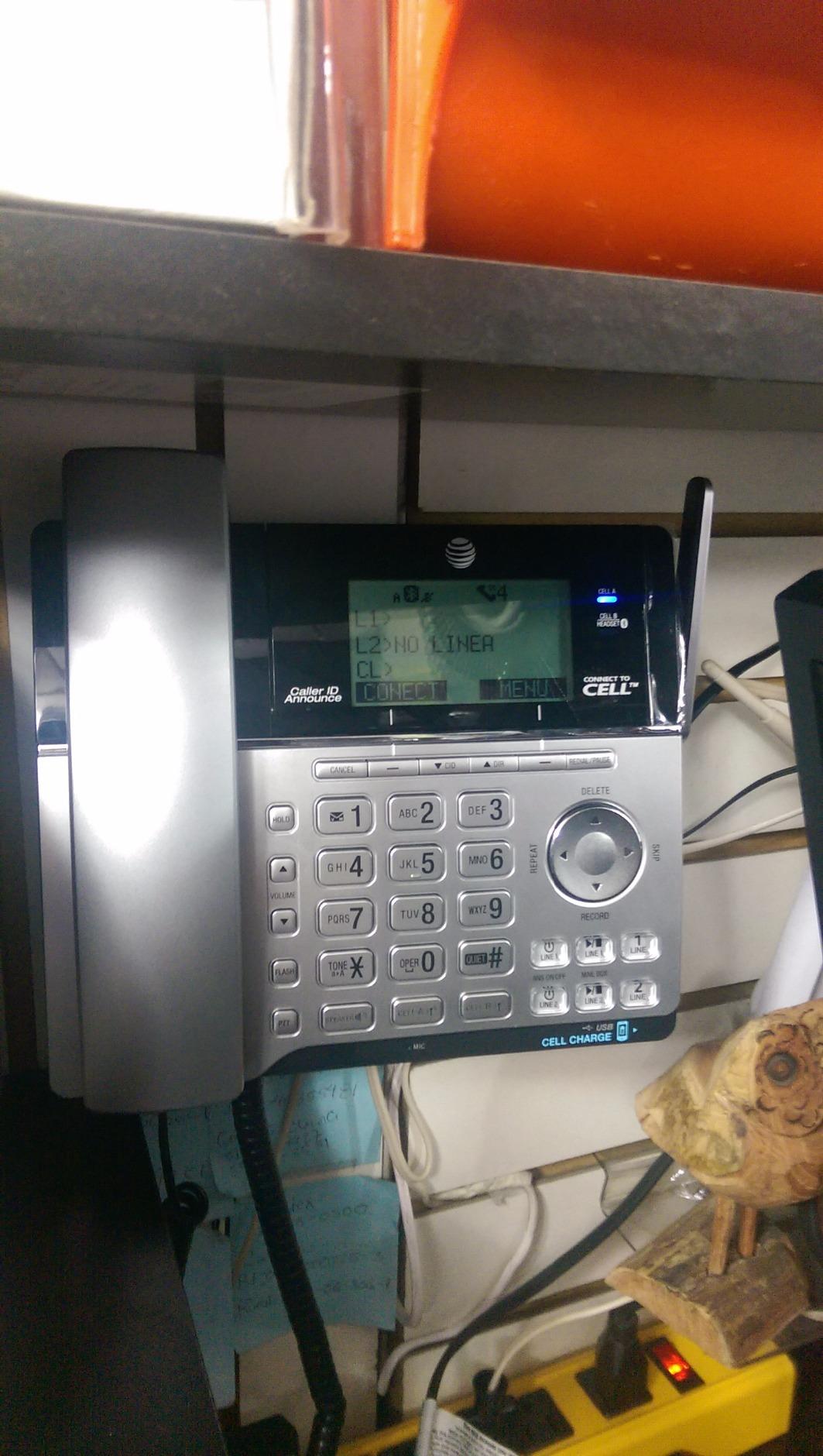 AT&T TL86103 2-Line Corded/Cordless for Small Business with Answering Machine, 2-Mailboxes, Connect-to-Cell, Caller ID Announcer, Intercom, Long Range & Expandable to 12 Handsets, Silver/Black Customer Review AT&T TL86103 2-Line Corded/Cordless for Small Business with Answering Machine, 2-Mailboxes, Connect-to-Cell, Caller ID Announcer, Intercom, Long Range & Expandable to 12 Handsets, Silver/Black - Customer Photo 2
