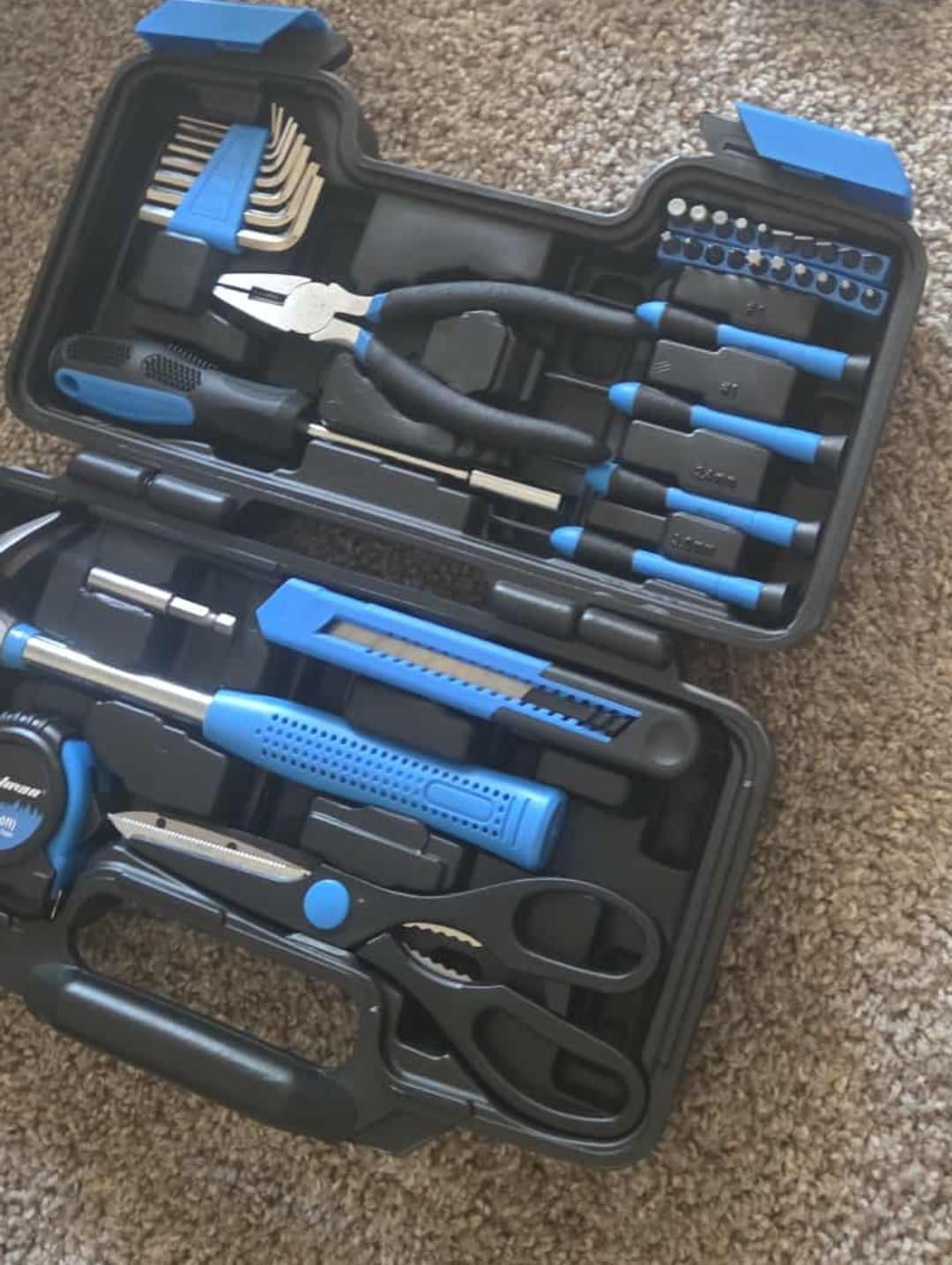 CARTMAN 39 Piece Tool Set General Household Hand Kit with Plastic Toolbox Storage Case Orange Customer Review CARTMAN 39 Piece Tool Set General Household Hand Kit with Plastic Toolbox Storage Case Orange - Customer Photo 3