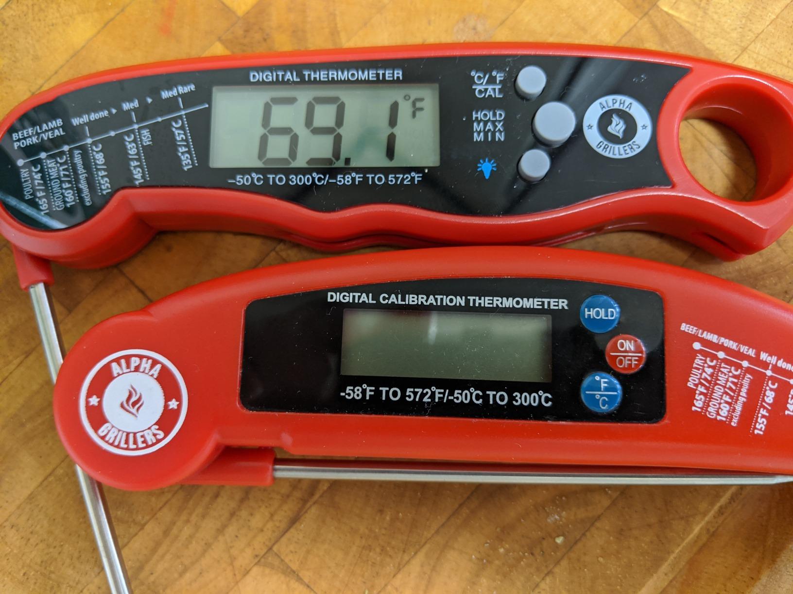 Alpha Grillers Meat Thermometer Digital - Instant Read Food Thermometer for Cooking and Grilling Gifts for Men Valentines Day Gifts for Him Her Mom Dad - Customer Photo 1