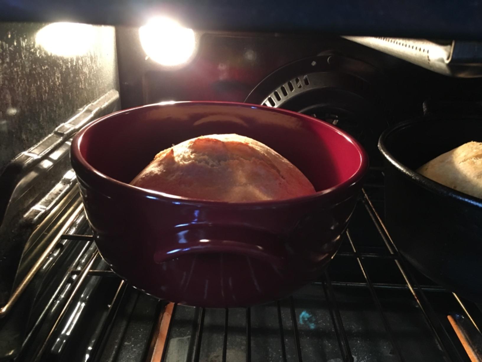 Emile Henry Flame Round Stewpot Dutch Oven, 4.2 Quart, Burgundy - Customer Photo 2