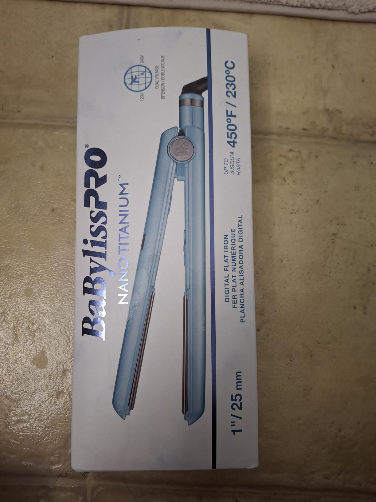 BaBylissPRO Nano Titanium Flat Iron Hair Straightener, Digital Flat Iron for Pro Salon Results, Styling Tool for All Hair Types customer photo 1