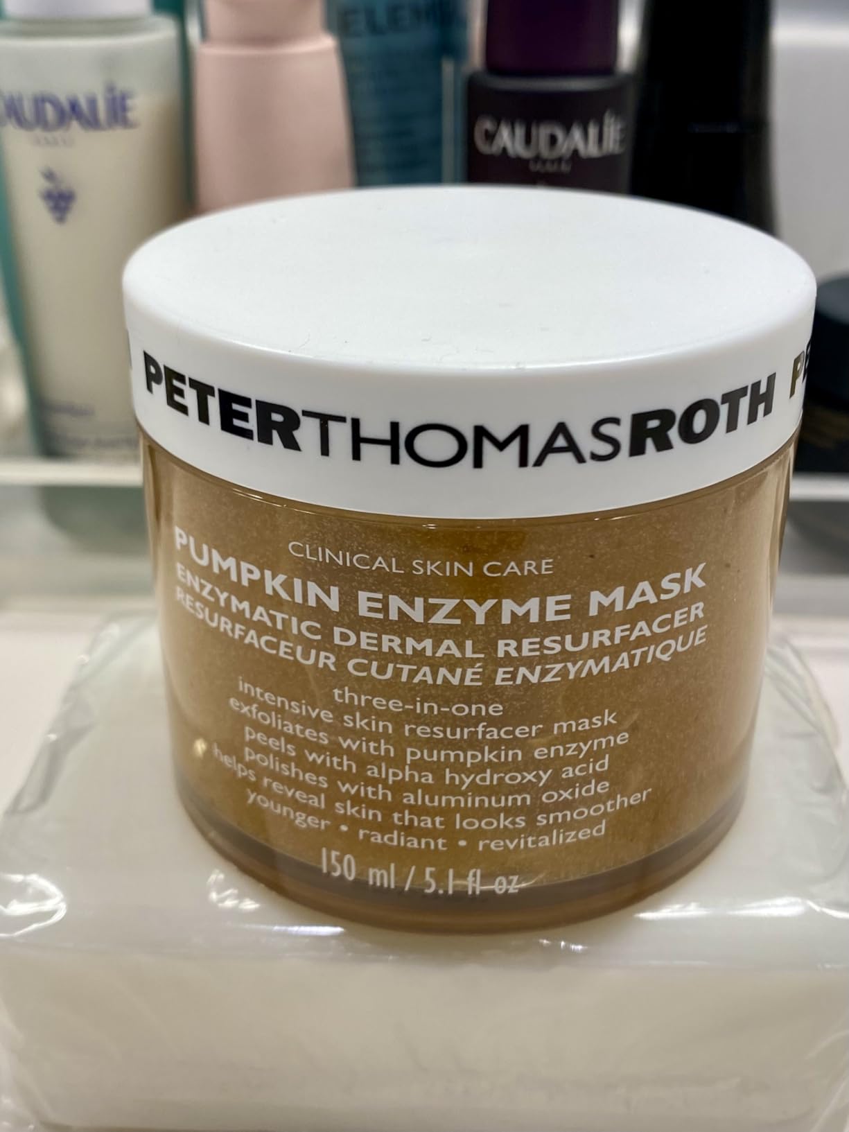 Peter Thomas Roth | Pumpkin Enzyme Mask | Enzymatic Dermal Resurfacer, Exfoliating Pumpkin Facial Mask for Dullness, Fine Lines, Wrinkles and Uneven Skin Tone , 1 count (5 Fl Oz) Customer Review Peter Thomas Roth | Pumpkin Enzyme Mask | Enzymatic Dermal Resurfacer, Exfoliating Pumpkin Facial Mask for Dullness, Fine Lines, Wrinkles and Uneven Skin Tone , 1 count (5 Fl Oz) - Customer Photo 1