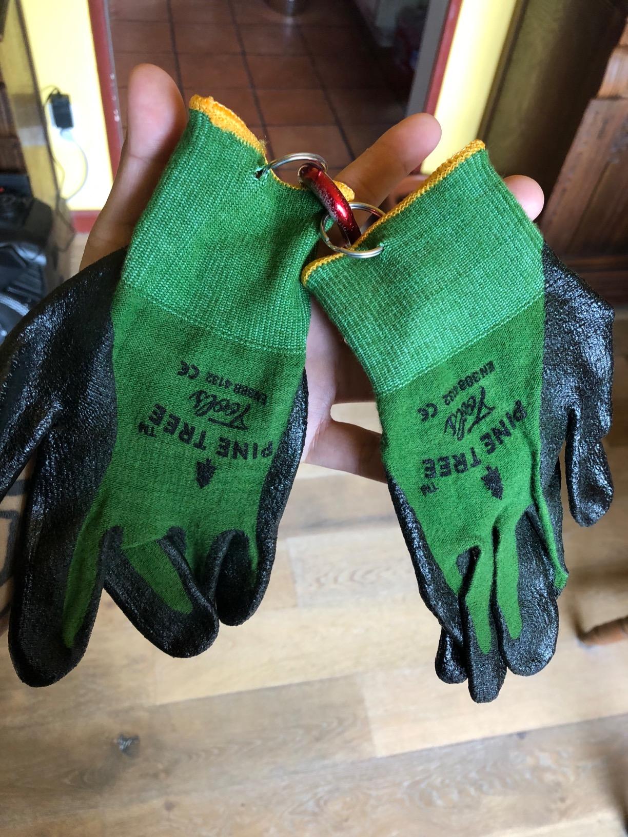Pine Tree Tools Bamboo Gardening Gloves – Rubber Coated, Touchscreen Friendly, Breathable & Lightweight – for Men & Women - Customer Photo 1
