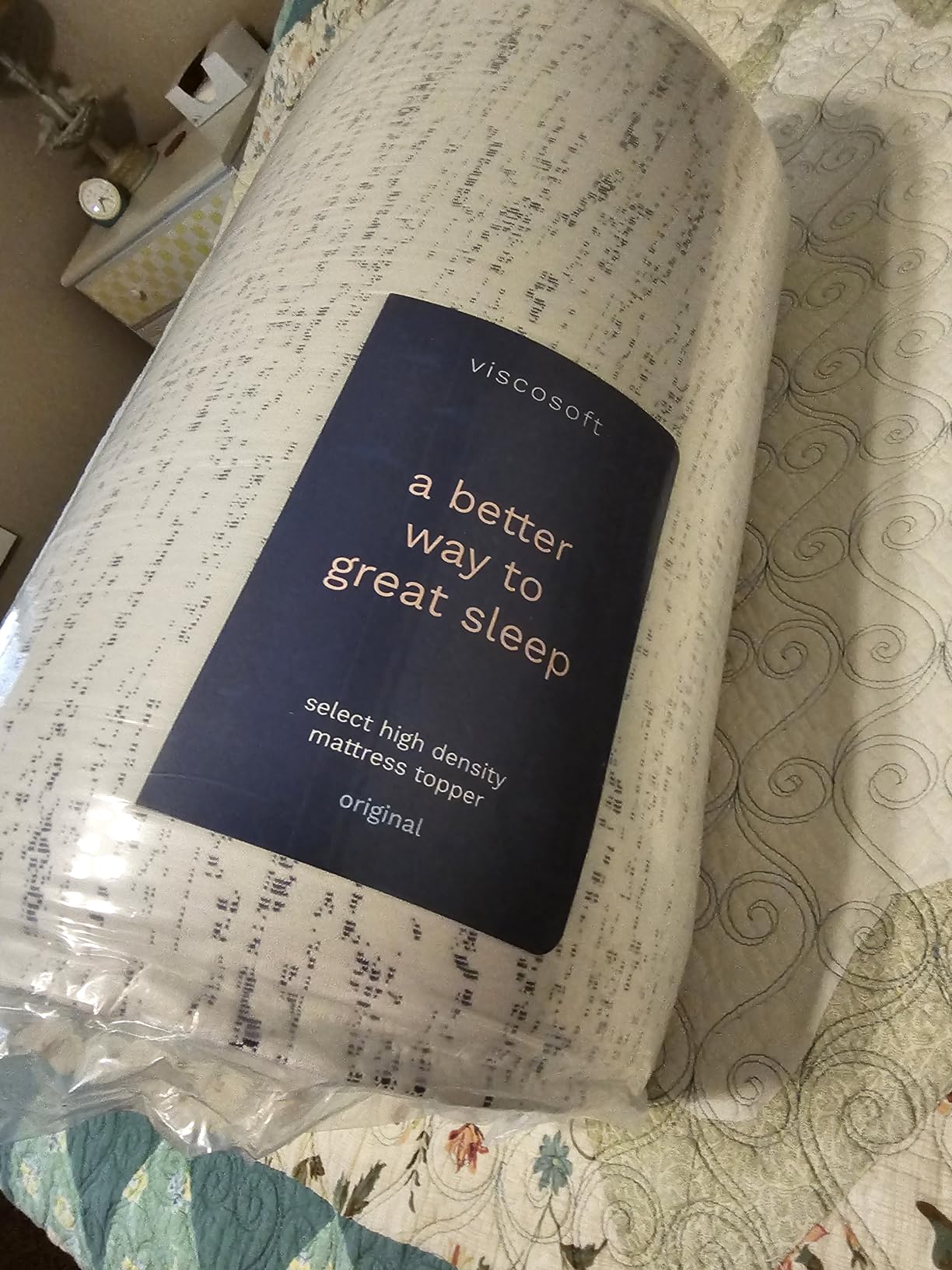 ViscoSoft 3 Inch Memory Foam Mattress Topper Queen - Select High Density Ventilated Mattress Pad - Premium Removable Rayon Cover Customer Review ViscoSoft 3 Inch Memory Foam Mattress Topper Queen - Select High Density Ventilated Mattress Pad - Premium Removable Rayon Cover - Customer Photo 2