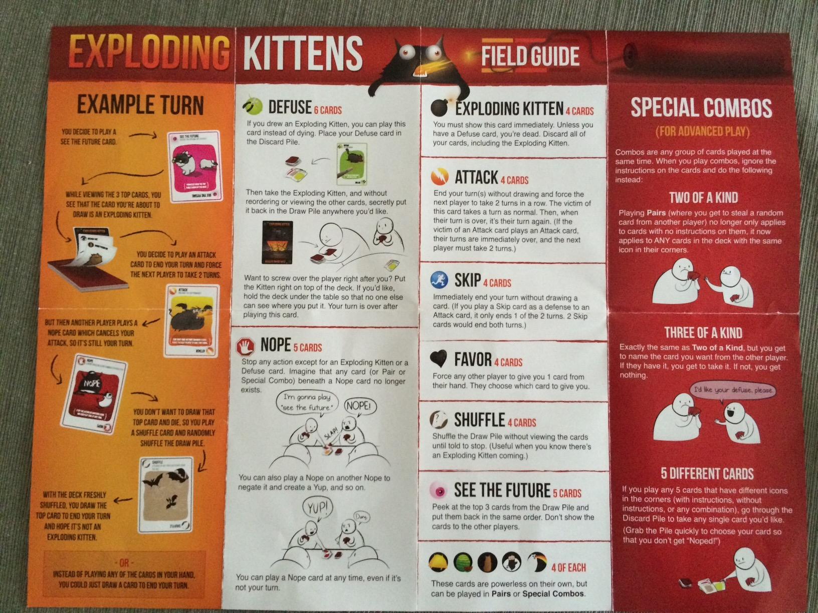 Exploding Kittens Original Edition - 2-5 Players - Ages 7+ - 15 Minutes to Play - High Stakes Card Game - Party Game, Family Game Night, Kid and Adult Card Game - Customer Photo 4