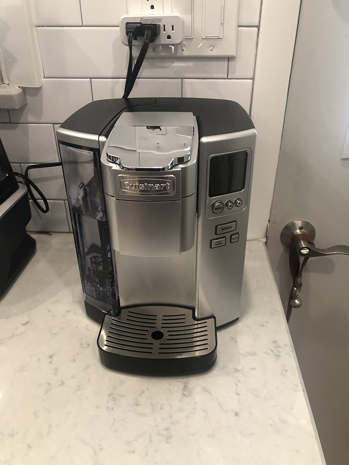 Cuisinart Coffee Maker, Single Serve 72-Ounce Reservoir Pod Coffee Machine, Programmable Brewing & Hot Water Dispenser, 3 Cup-Size Settings, Stainless Steel, SS-10P1 - Customer Photo 2