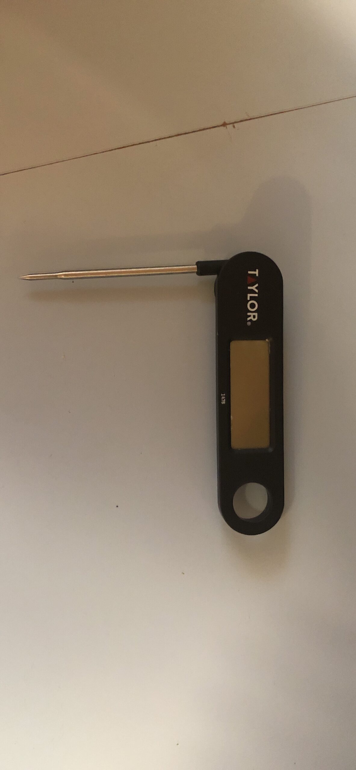Taylor 1476 Instant Read Digital Meat Food Grill BBQ Cooking Kitchen Thermometer, Tailgating and Grilling Compact Folding Probe, Black - Customer Photo 1