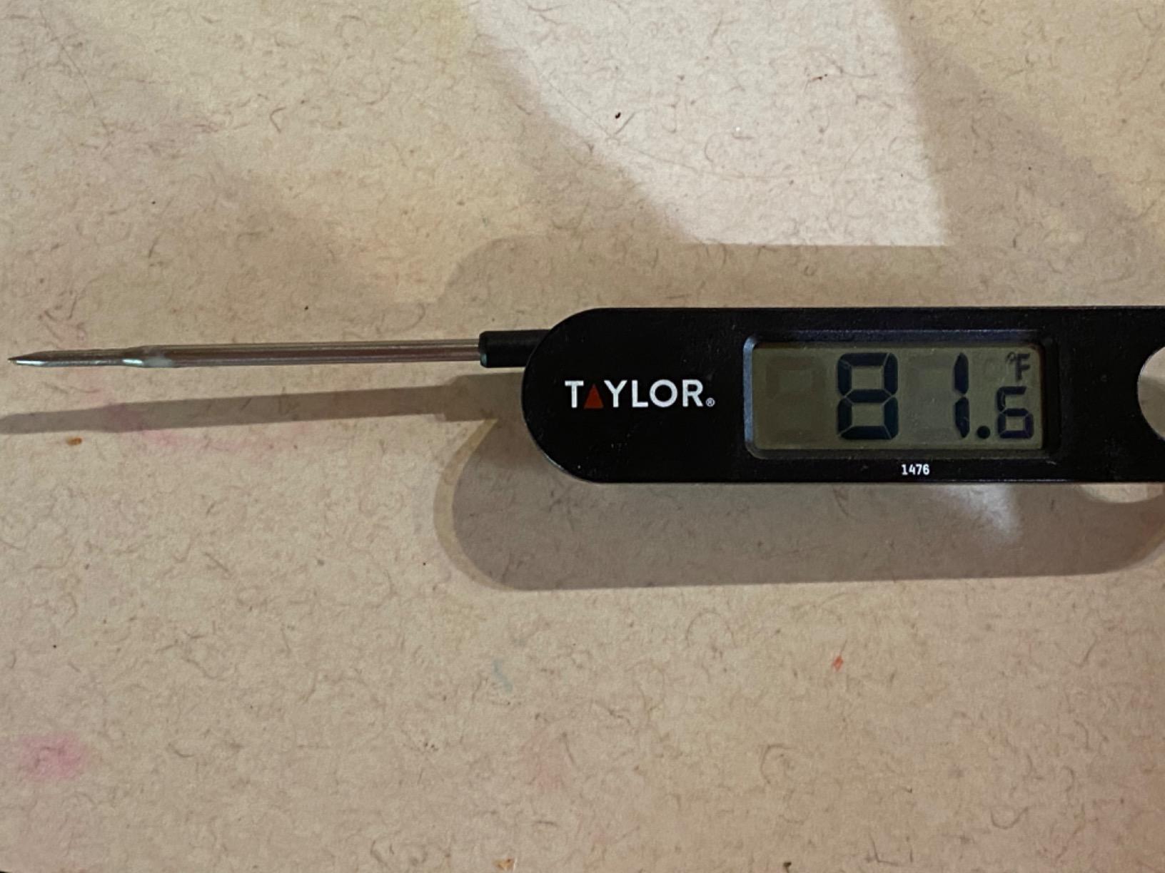 Taylor 1476 Instant Read Digital Meat Food Grill BBQ Cooking Kitchen Thermometer, Tailgating and Grilling Compact Folding Probe, Black - Customer Photo 3