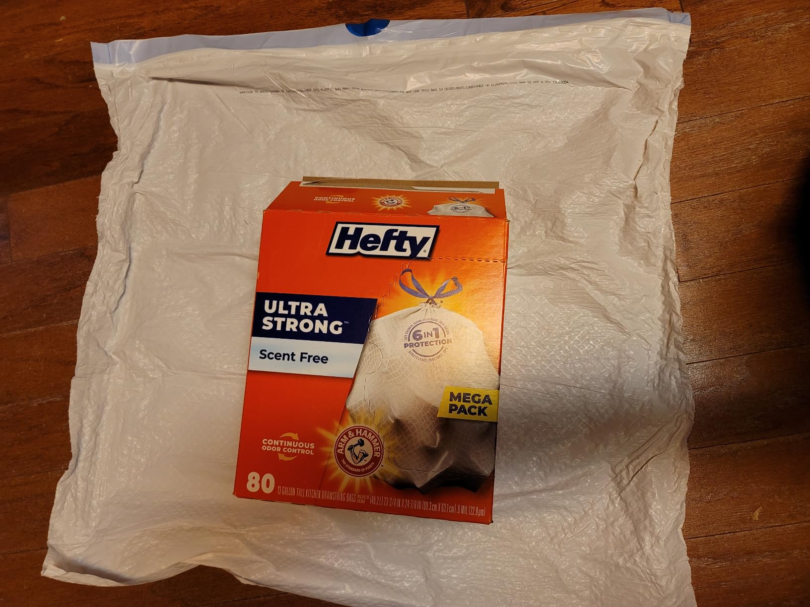 Hefty Ultra Strong Tall Kitchen Trash Bags, Unscented, 13 Gallon, 80 Count - Customer Photo 2