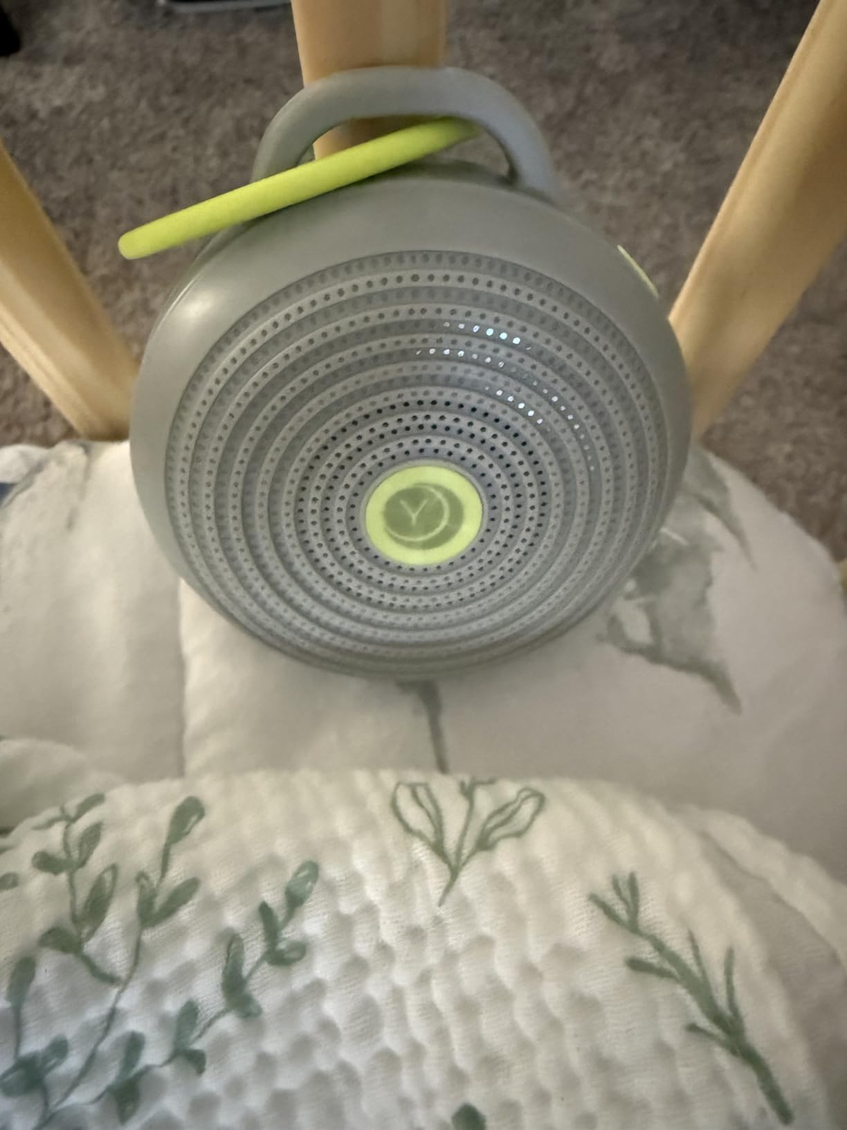 Yogasleep Hushh Portable White Noise Sound Machine for Baby, 3 Soothing Natural Sounds with Volume Control, Compact Size, Noise Canceling for Sleep Aid, Office Privacy, & Meditation, Registry Gift - Customer Photo 2