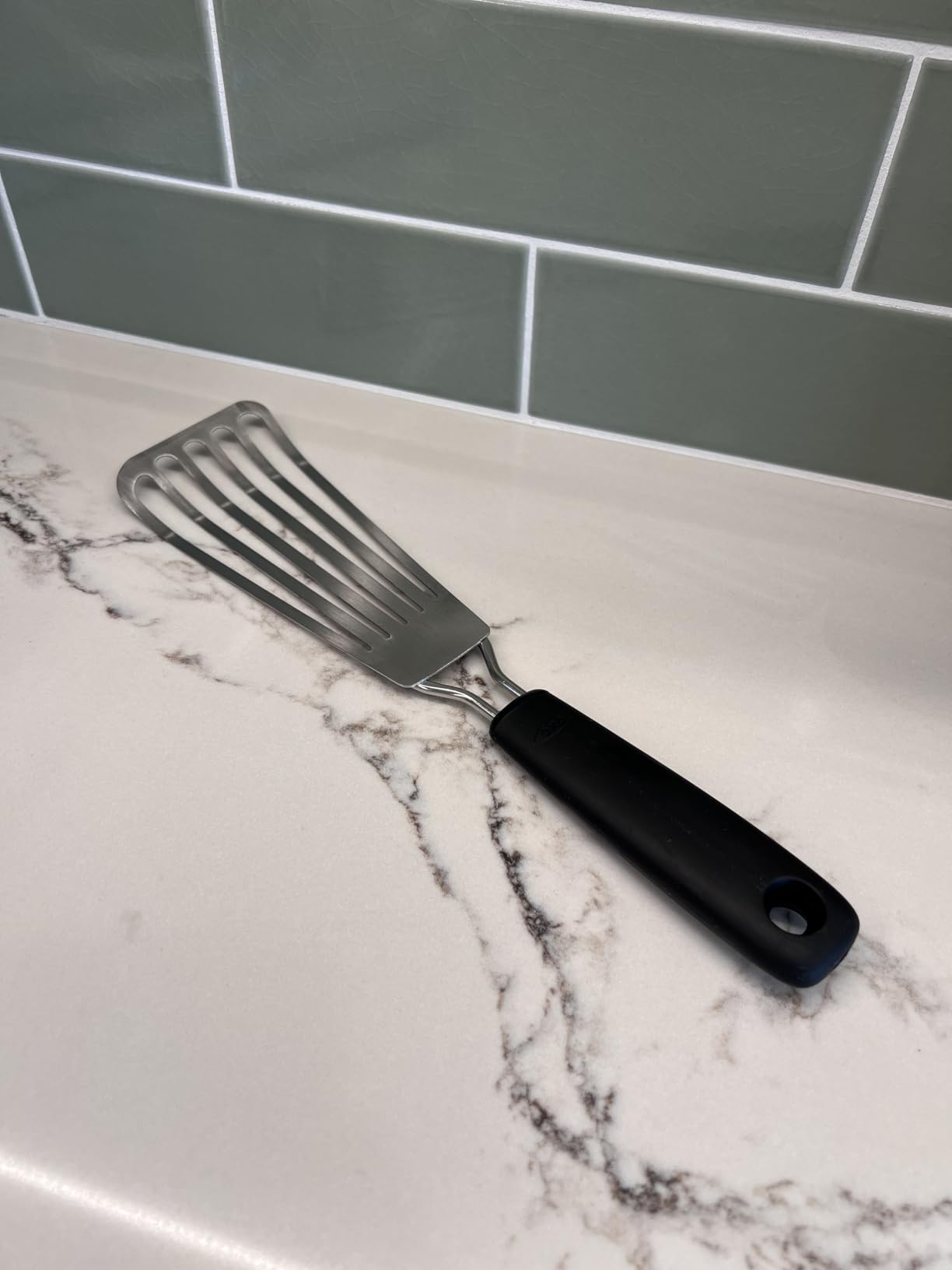 OXO Good Grips Restaurant Turner, Black/Silver - Customer Photo 1