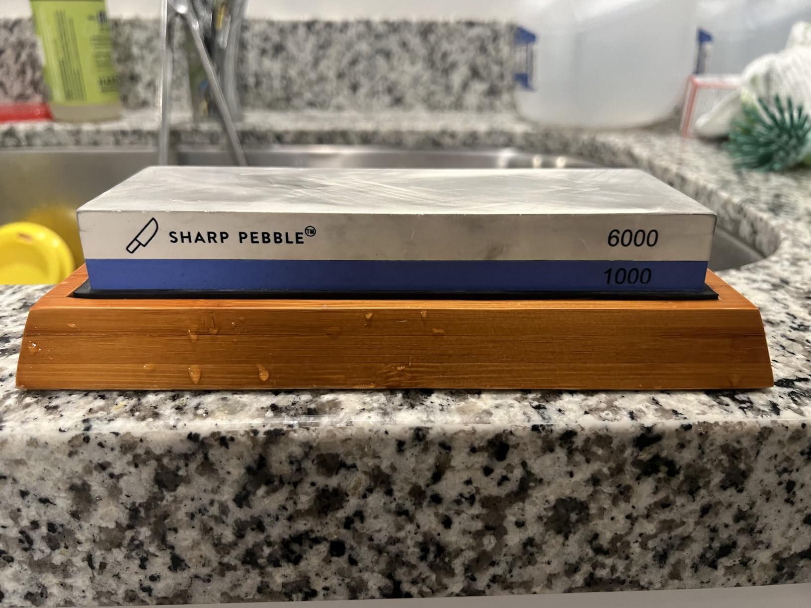 Sharp Pebble Premium Whetstone Knife Sharpening System – 1000/6000 Grit Whetstone Knife Sharpener Kit with Angle Guide & Non-Slip Bamboo Base – Guided Beginner Instructions Customer Review Sharp Pebble Premium Whetstone Knife Sharpening System – 1000/6000 Grit Whetstone Knife Sharpener Kit with Angle Guide & Non-Slip Bamboo Base – Guided Beginner Instructions - Customer Photo 5