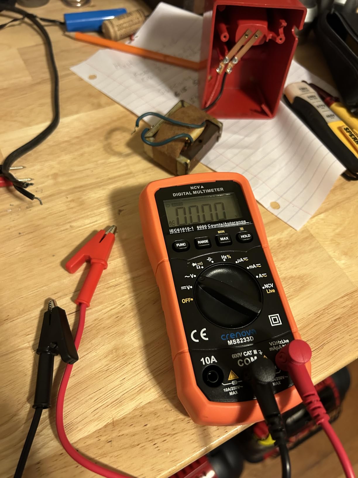 AstroAI Digital Multimeter Tester 2000 Counts with DC AC Voltmeter and Ohm Volt Amp Meter; Measures Voltage, Current, Resistance, Continuity and Diode, Blue - Customer Photo 1