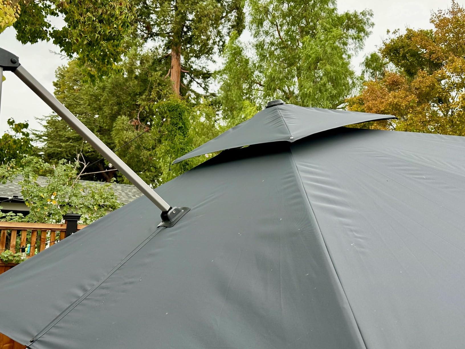 PURPLE LEAF 10ft Patio Umbrella Outdoor Square Large Cantilever Windproof Offset and Heavy Duty Sun Umbrella - Customer Photo 4