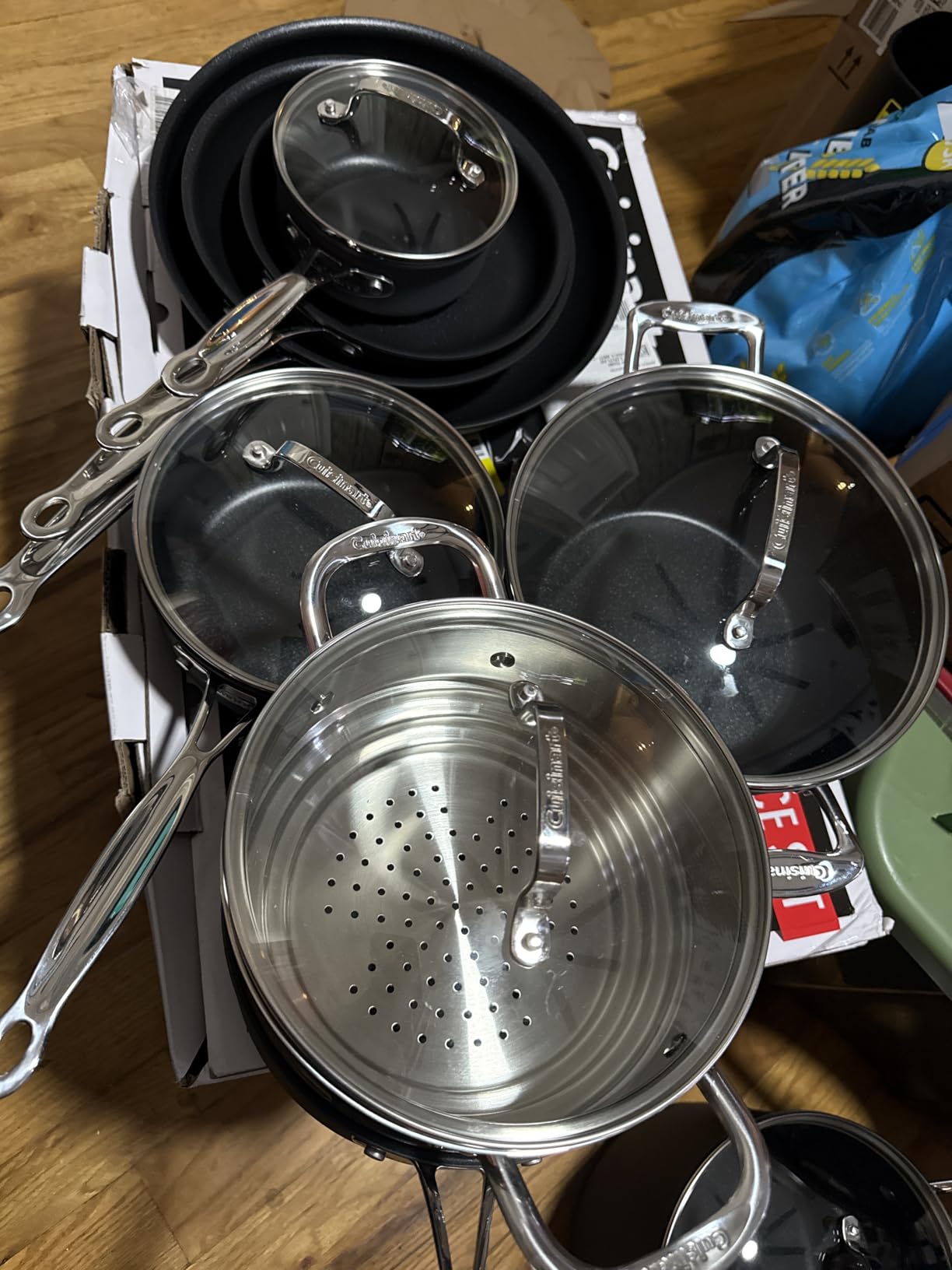 Cuisinart 17-Piece Cookware Set, Chef's Classic Nonstick Hard Anodized, 66-17 - Customer Photo 1