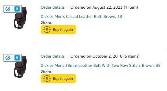 Dickies Men's Genuine Leather Belt – Durable Casual Style, Regular & Big and Tall Sizes Customer Review Dickies Men's Genuine Leather Belt – Durable Casual Style, Regular & Big and Tall Sizes - Customer Photo 2