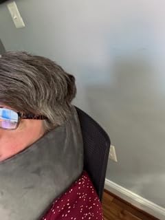 TRAVELREST Nest Neck Support Pillow - Travel Essentials, Memory Foam, Compact Travel Pillow for Long Flights, Plane Sleeping Accessories, Comfortable, Compact, Washable, Attaches to Luggage - Gray - Customer Photo 1